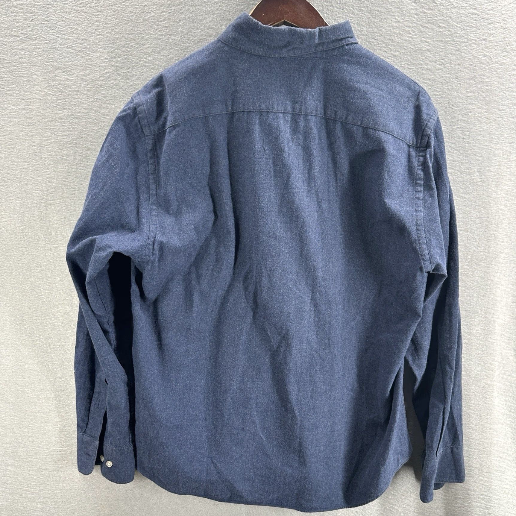 Suitsupply Suitsupply Blue Flannel Dress Shirt Mens Small Button Down Cotton Preppy Shirt Blue 90s? Size 36R - 5 Thumbnail