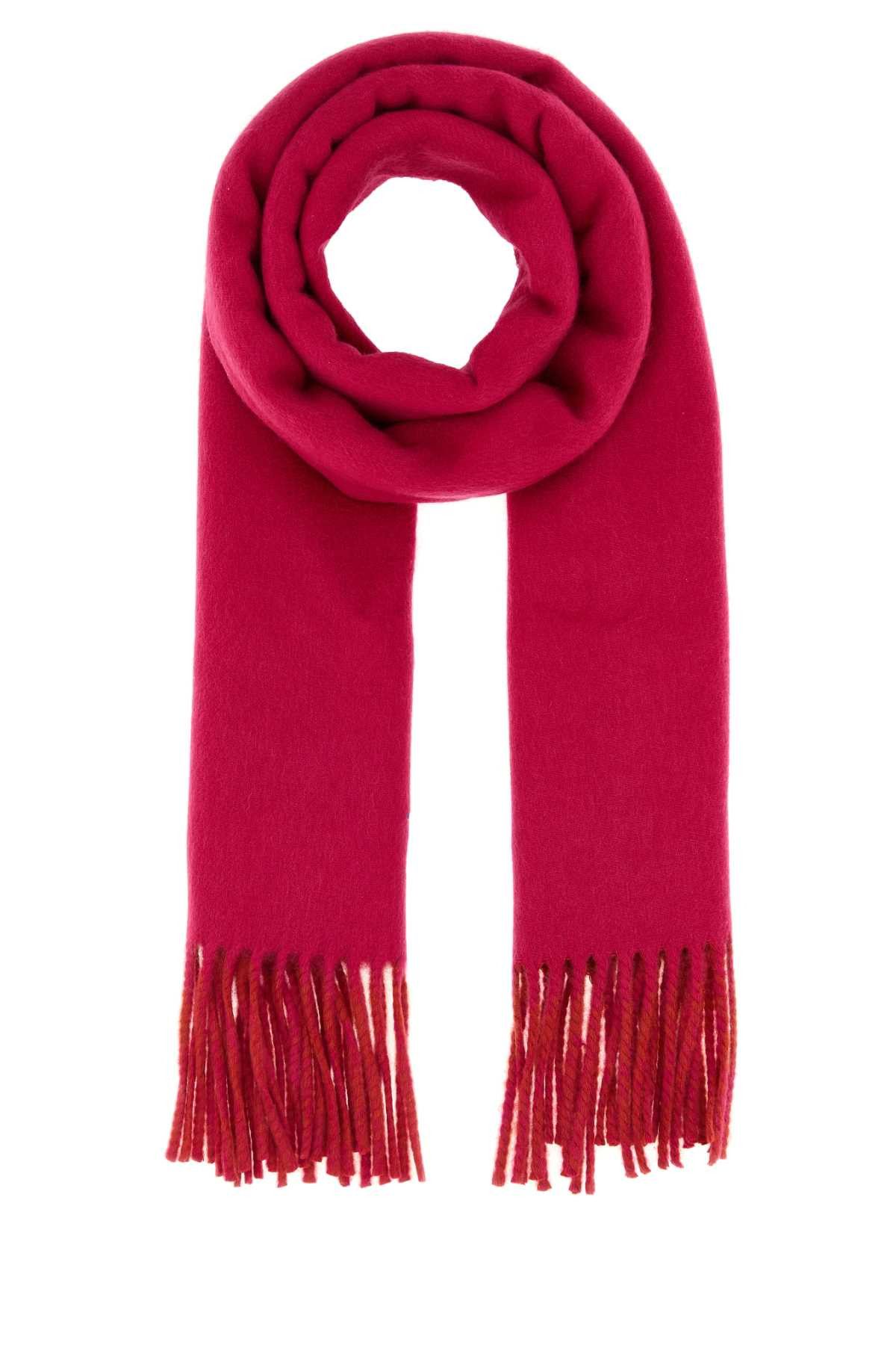 Burberry Fuchsia Cashmere Reversible Scarf Size ONE SIZE - 1 Thumbnail