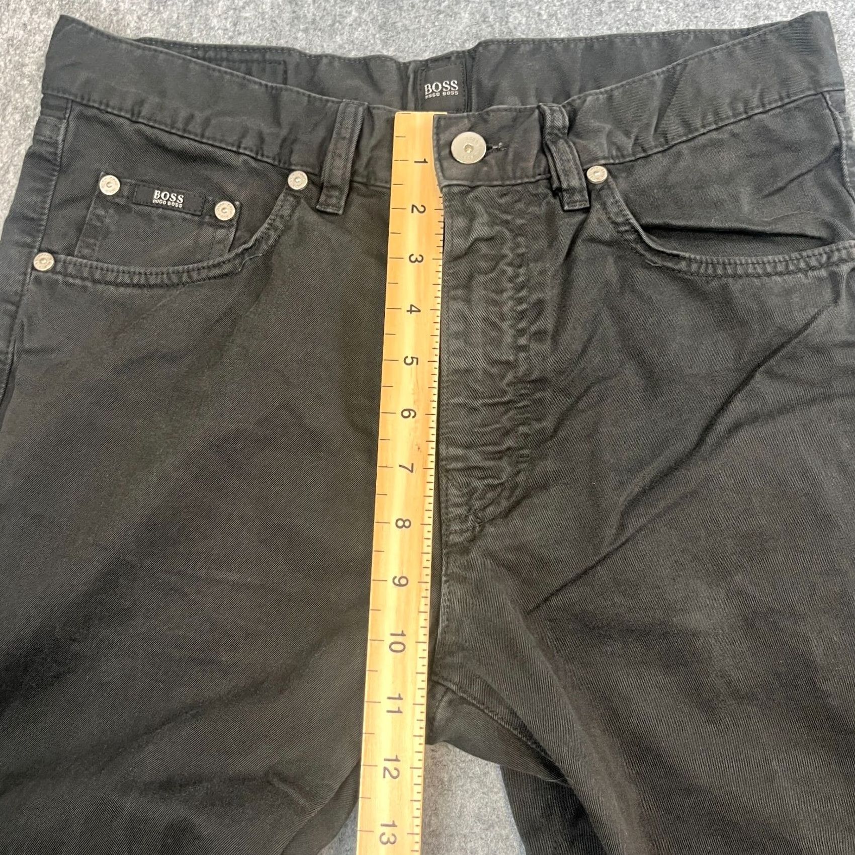 Hugo Boss HUGO BOSS Jeans Regular Straight 32 Dark Wash Black Mens Jeans Size US 32 / EU 48 - 5 Thumbnail