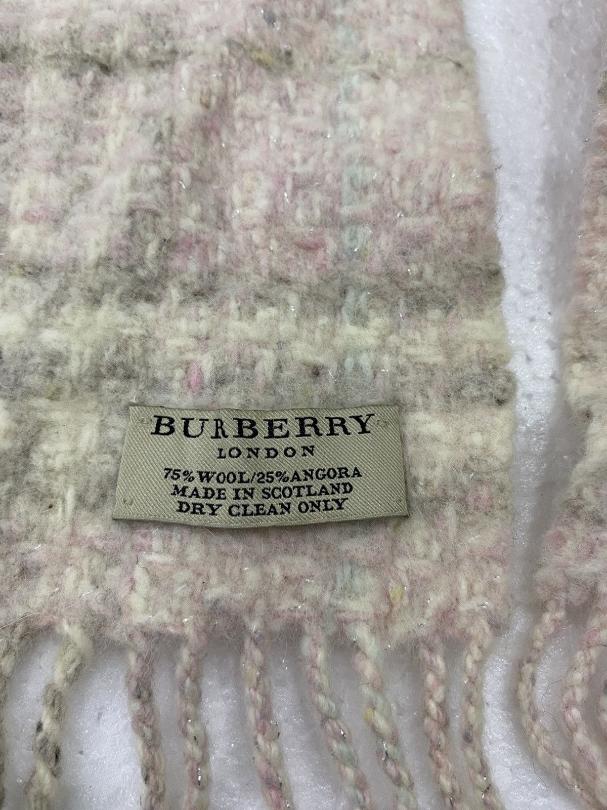 Burberry Burberry London 75%Wool 25% Angora Scarf Size ONE SIZE - 10 Thumbnail