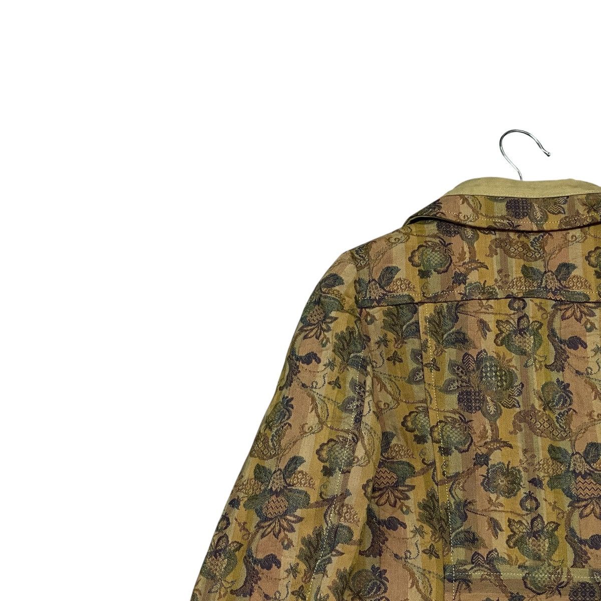 Japanese Brand Vintage Gekko Floral Patterned Long Jacket - Made in Japan Size S / US 4 / IT 40 - 15 Thumbnail