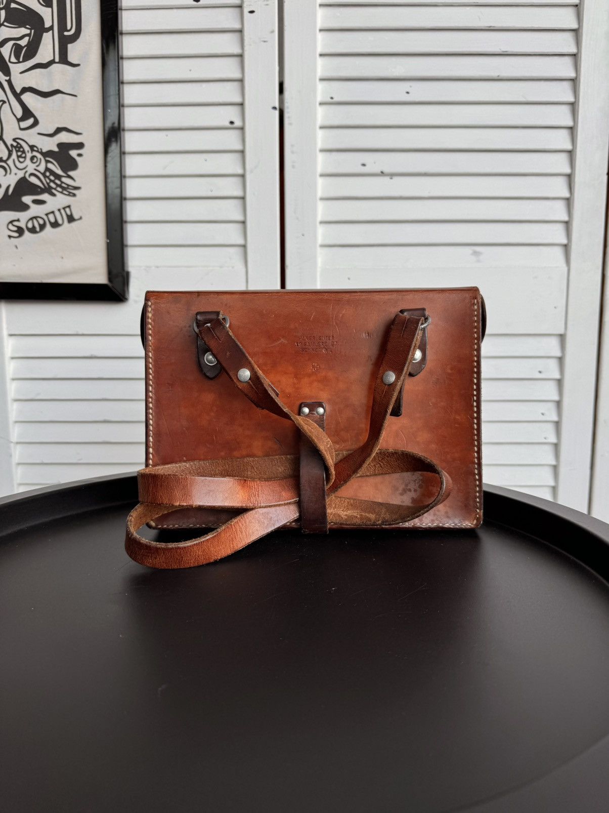 Vintage Vintage Swiss Army Leather Satchel Handcrafted Bag 1977 Size ONE SIZE - 4 Thumbnail