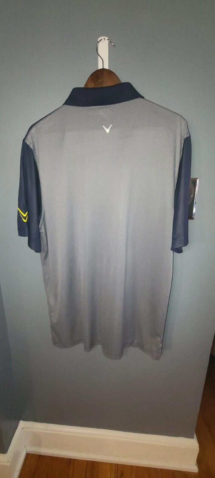 Callaway Callaway Mens Polo (Blue & Gray) Size XL Short Sleeve Golf Size US XL / EU 56 / 4 - 7 Thumbnail