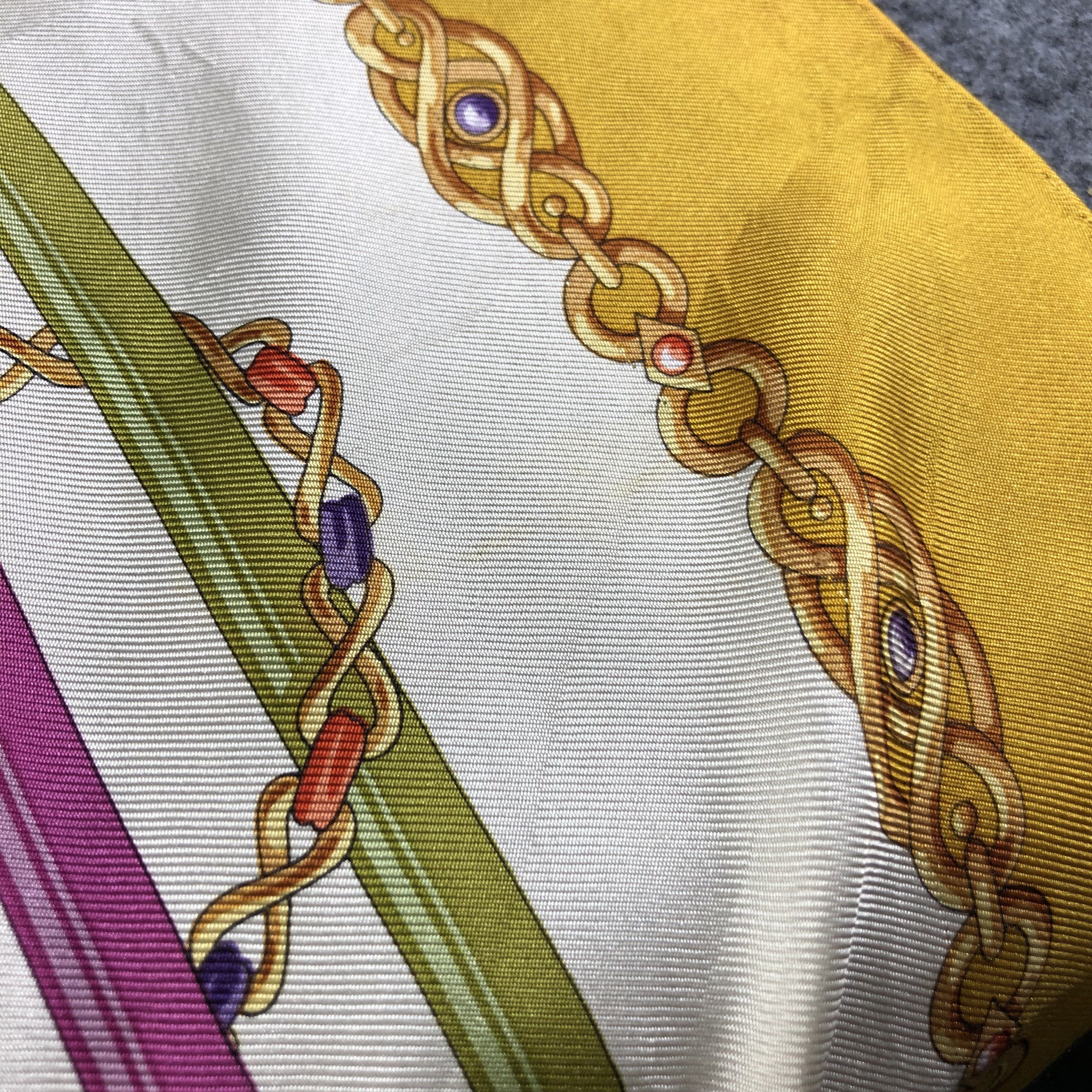 Lancel Vintage Lancel Baroque Silk Scarf M422 Size ONE SIZE - 10 Thumbnail