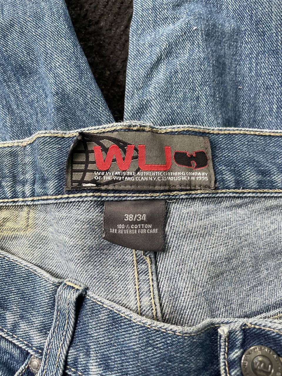Wu-Tang Clan WU WEAR jeans, vintage baggy loose jeans 90s Wu Tang Clan Size US 35 - 12 Thumbnail