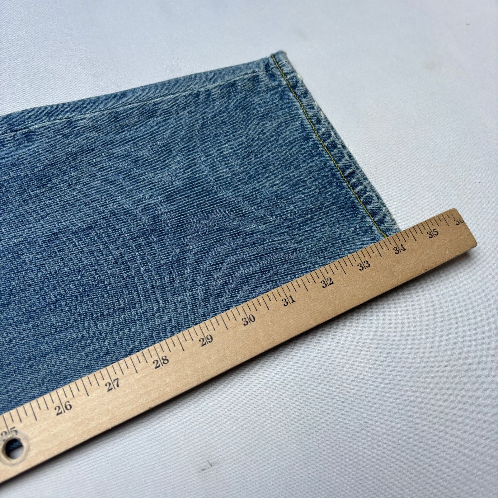 Sid Mashburn $185 Sid Mashburn Light Wash Denim 36x34 Slim Straight Jeans Size US 36 / EU 52 - 9 Thumbnail