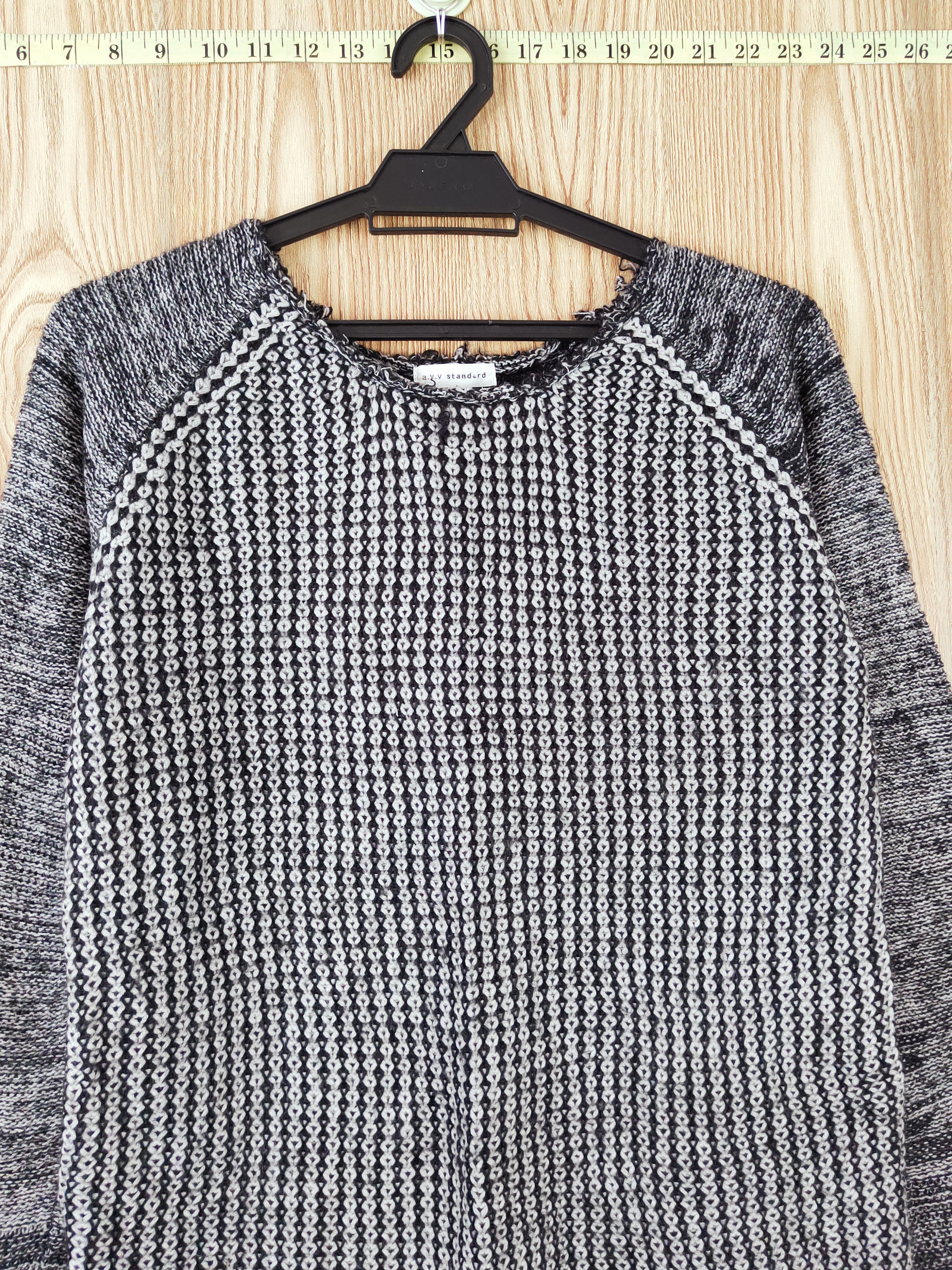 Homespun Knitwear × Japanese Brand × Vintage A.v.v Standard Black Knitwear Sweatshirts #W868 Size M / US 6-8 / IT 42-44 - 2 Thumbnail