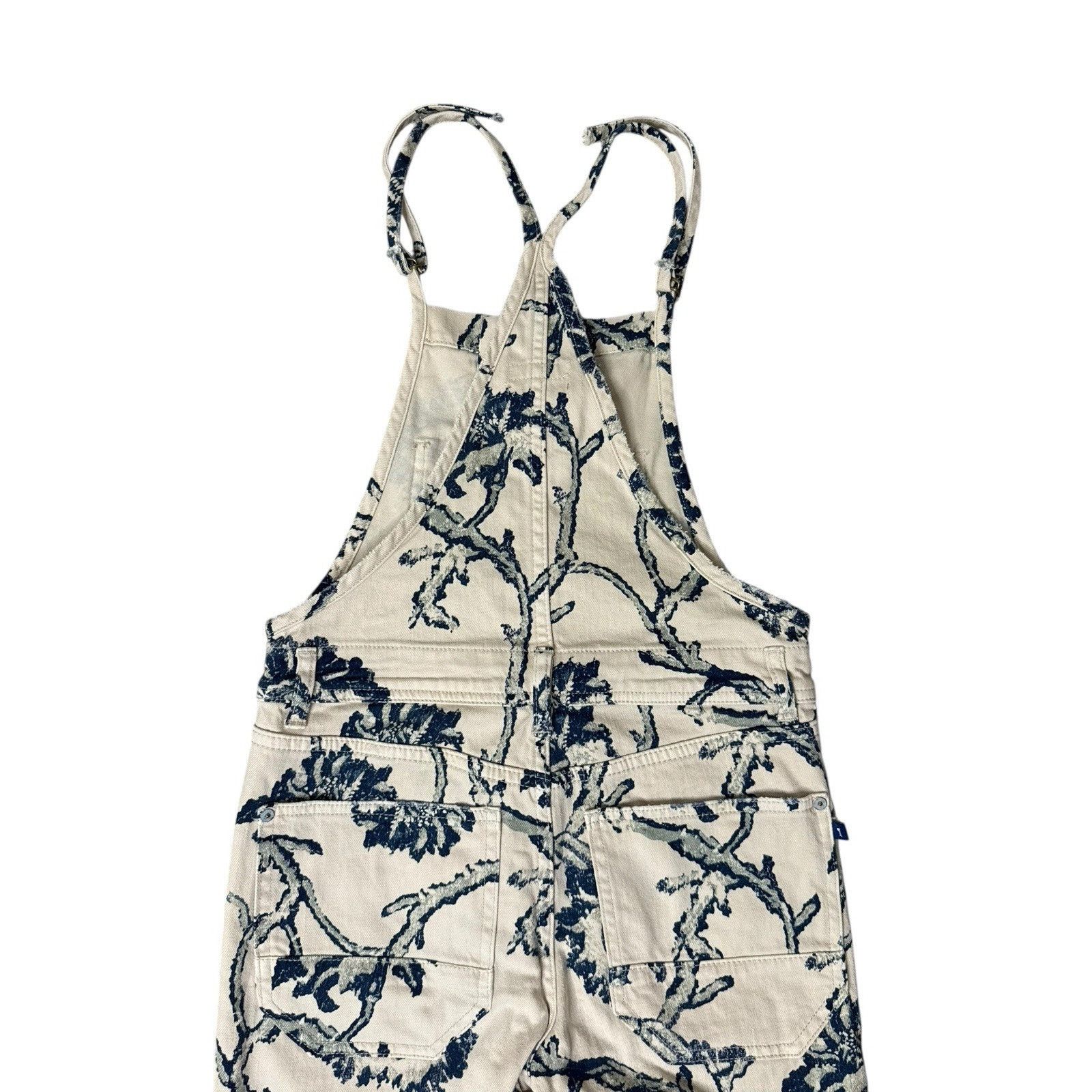 Anthropologie Anthropologie PILCRO The Painters Floral Denim Overalls 24 Size 24" / US 00 / IT 34 - 8 Thumbnail