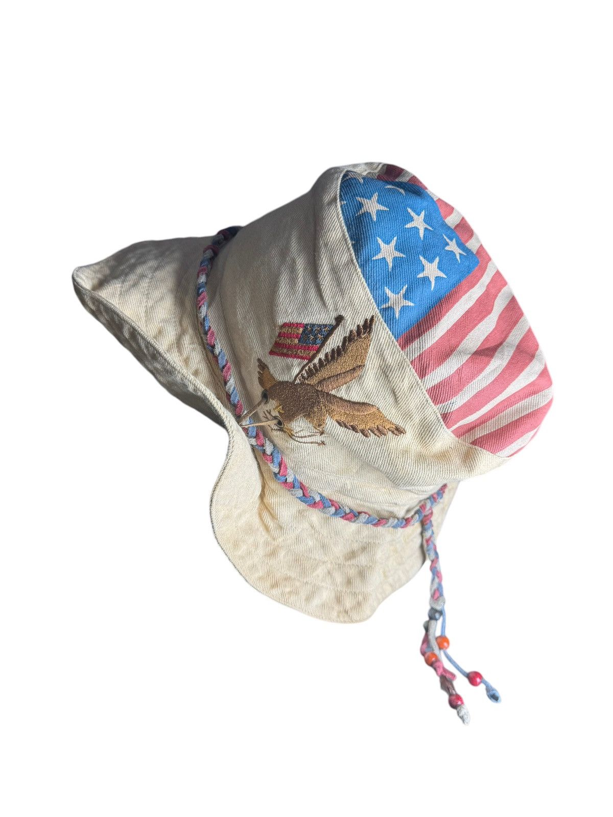 Vintage VINTAGE HAT AMERICAN FLAG EAGLE HAT Size ONE SIZE - 4 Thumbnail