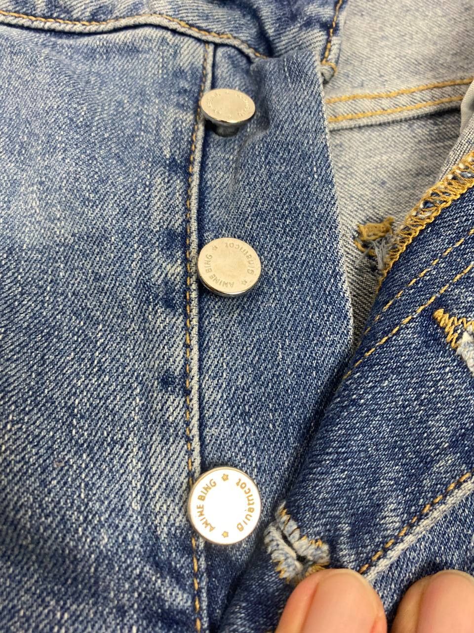 Japanese Brand a nine bing x gina tricot distressed denim nice design Size 32" / US 10 / IT 46 - 9 Thumbnail