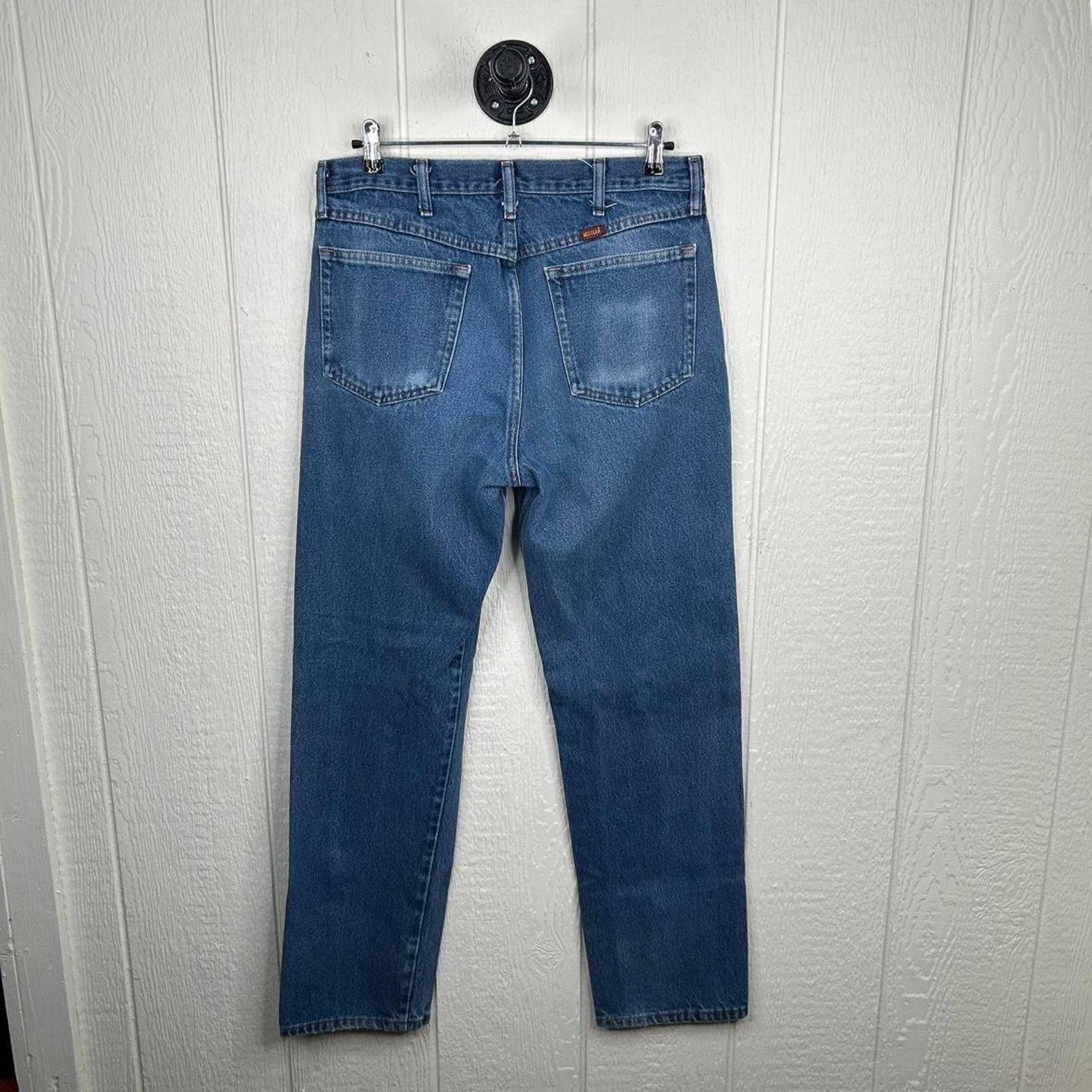 Rustler Vintage Y2K Rustler Workwear Straight Leg Faded Jeans 34x32 Size US 34 / EU 50 - 7 Thumbnail