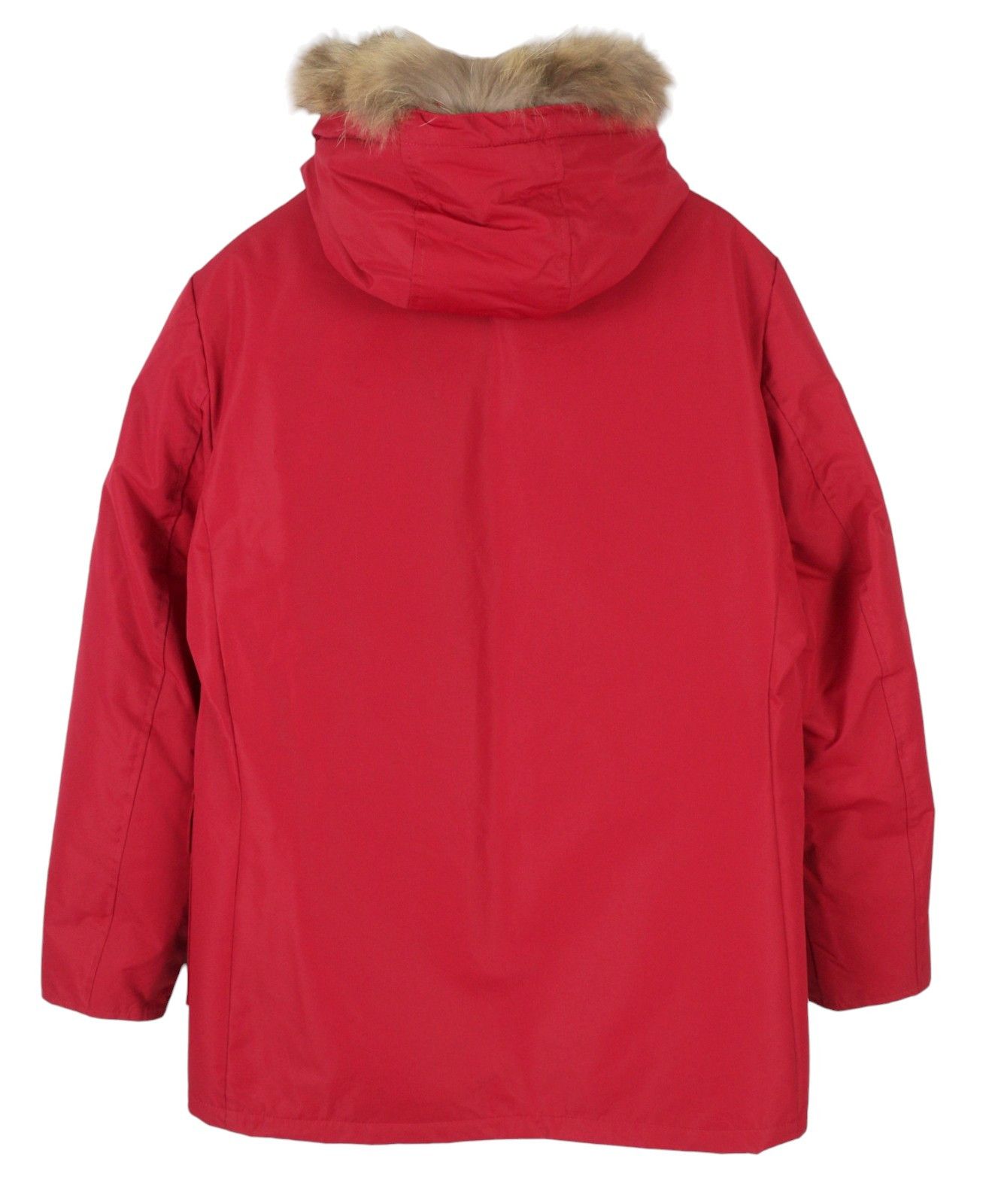 Roberto Cavalli L Red Hooded Padded Fur Parka 86883 Size US L / EU 52-54 / 3 - 2 Thumbnail