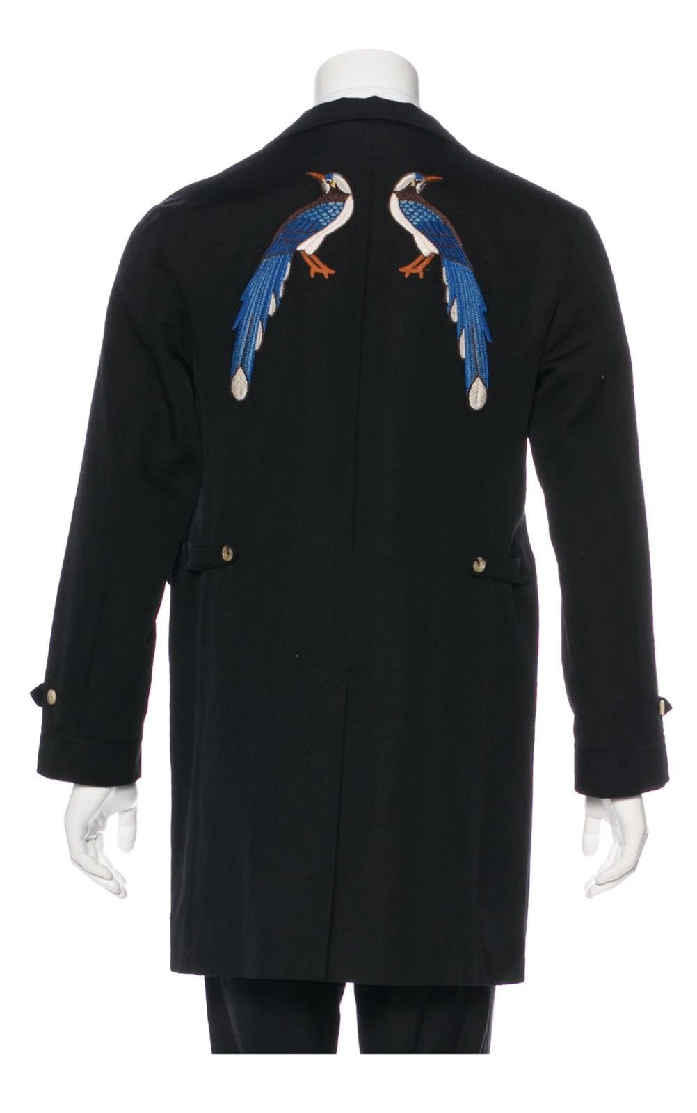 Gucci Gucci 2017 Bird Embroidered Wool Blend Coat Jacket L EU 50 Size US M / EU 48-50 / 2 - 1 Thumbnail