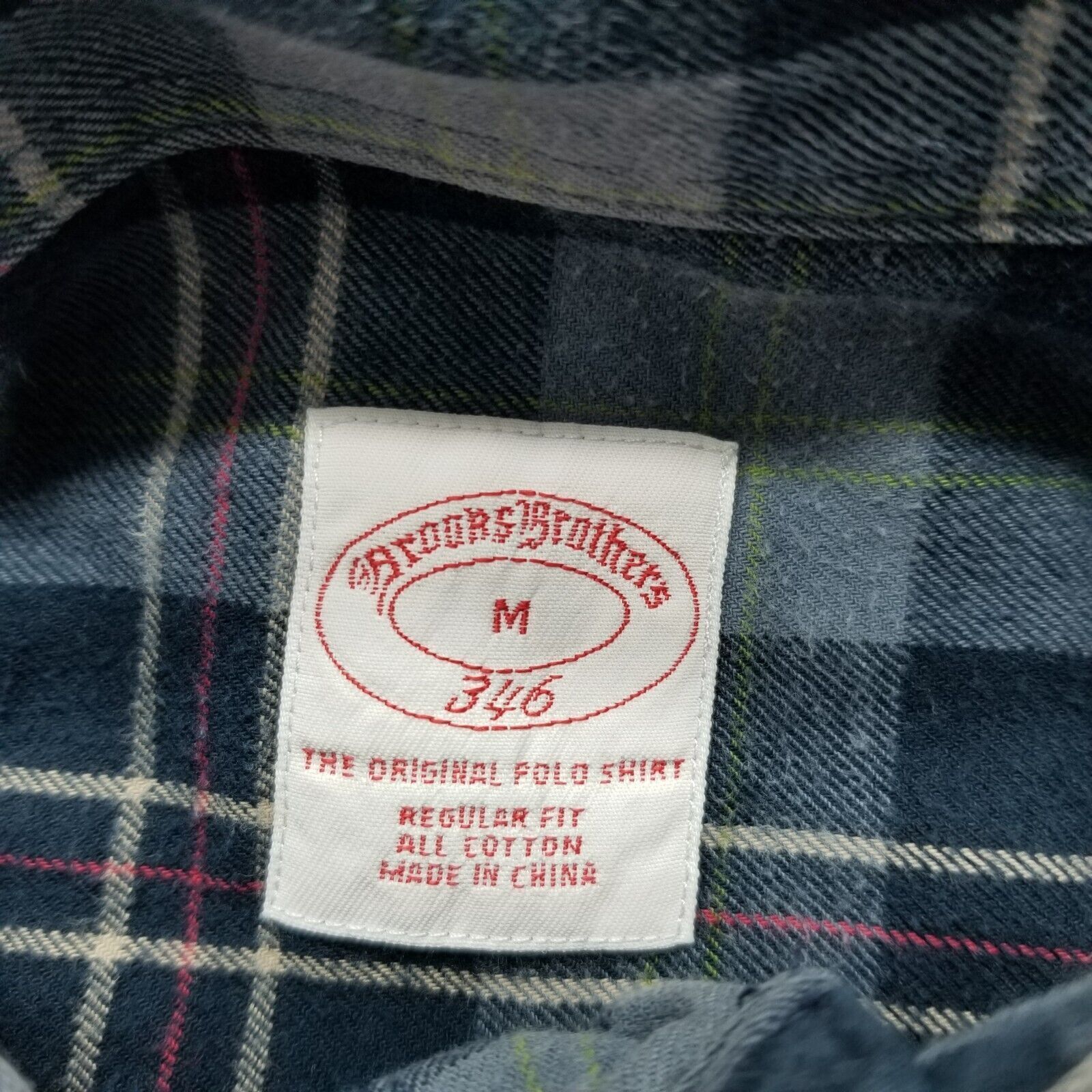 Brooks Brothers Brooks Brothers Shirt Mens Medium Plaid Button Up Pocket Size US M / EU 48-50 / 2 - 7 Thumbnail