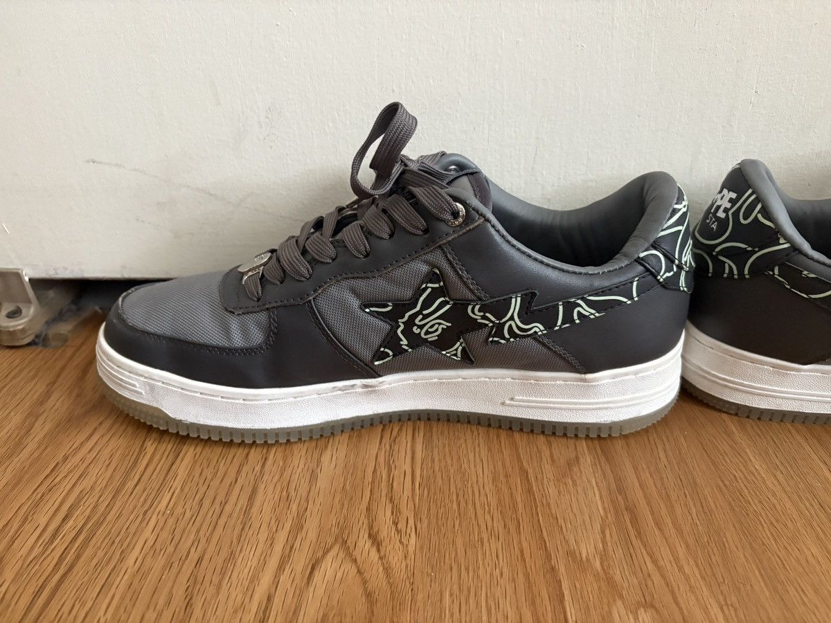 Bape Bapesta 'Text Code Camo - Charcoal' 2022 Size US 11 / EU 44 - 6 Thumbnail