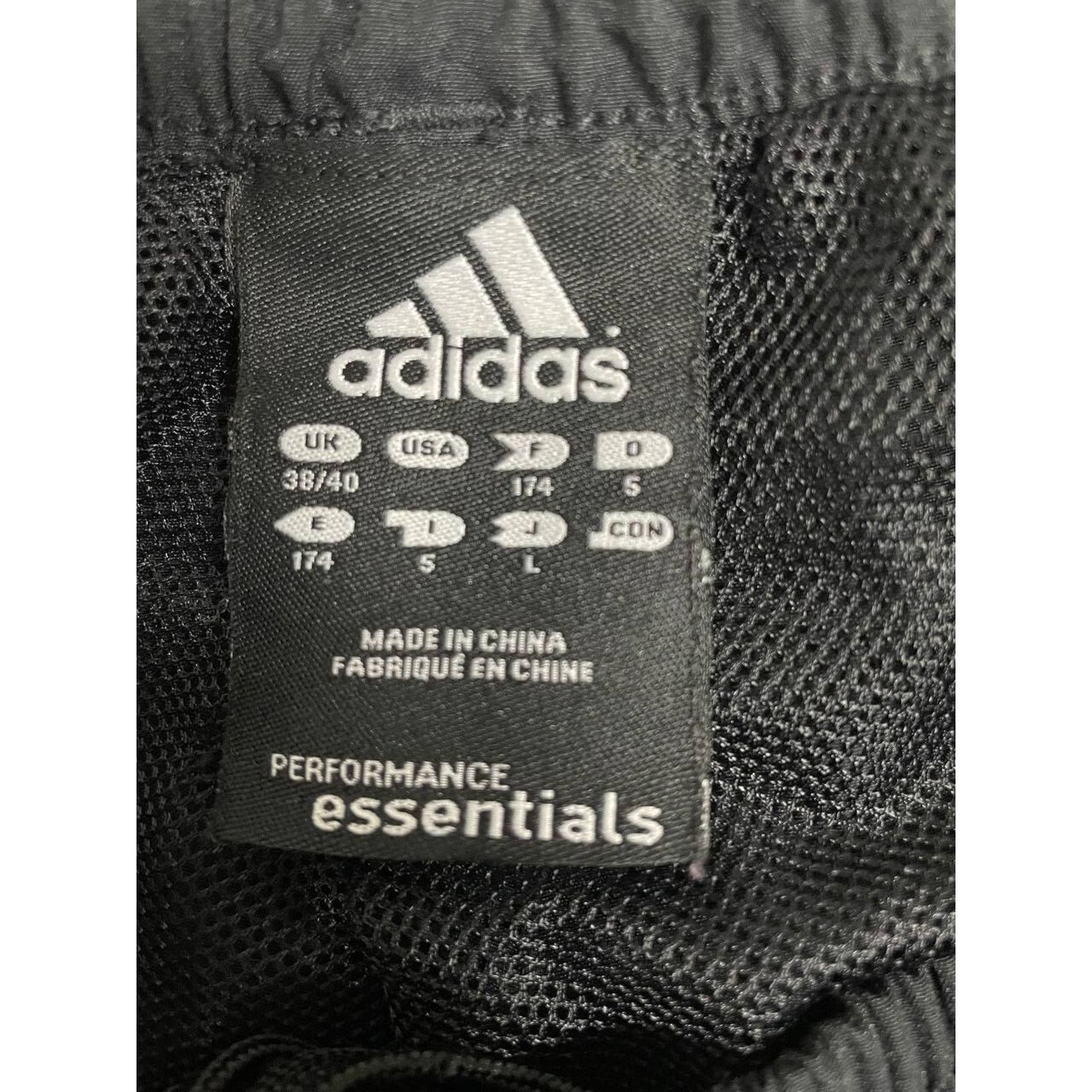 Adidas × Vintage Vintage Adidas Black Track Pants Striped Sportswear M Size US 33 - 5 Thumbnail