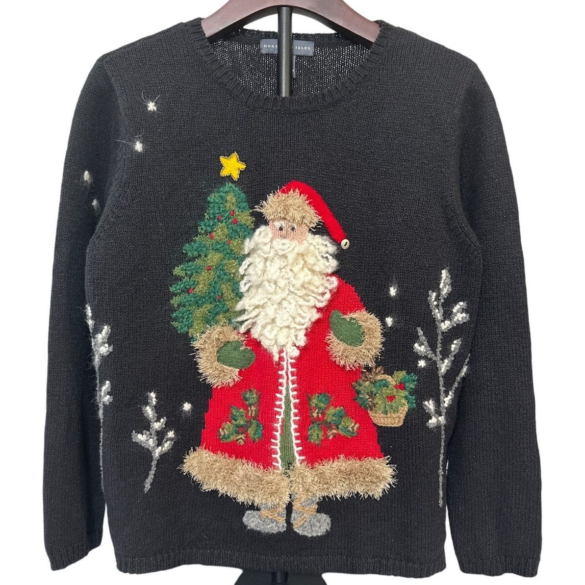 Northern Isles Northern Isles Vintage Santa Holiday Crew Sweater Small Size S / US 4 / IT 40 - 1 Thumbnail