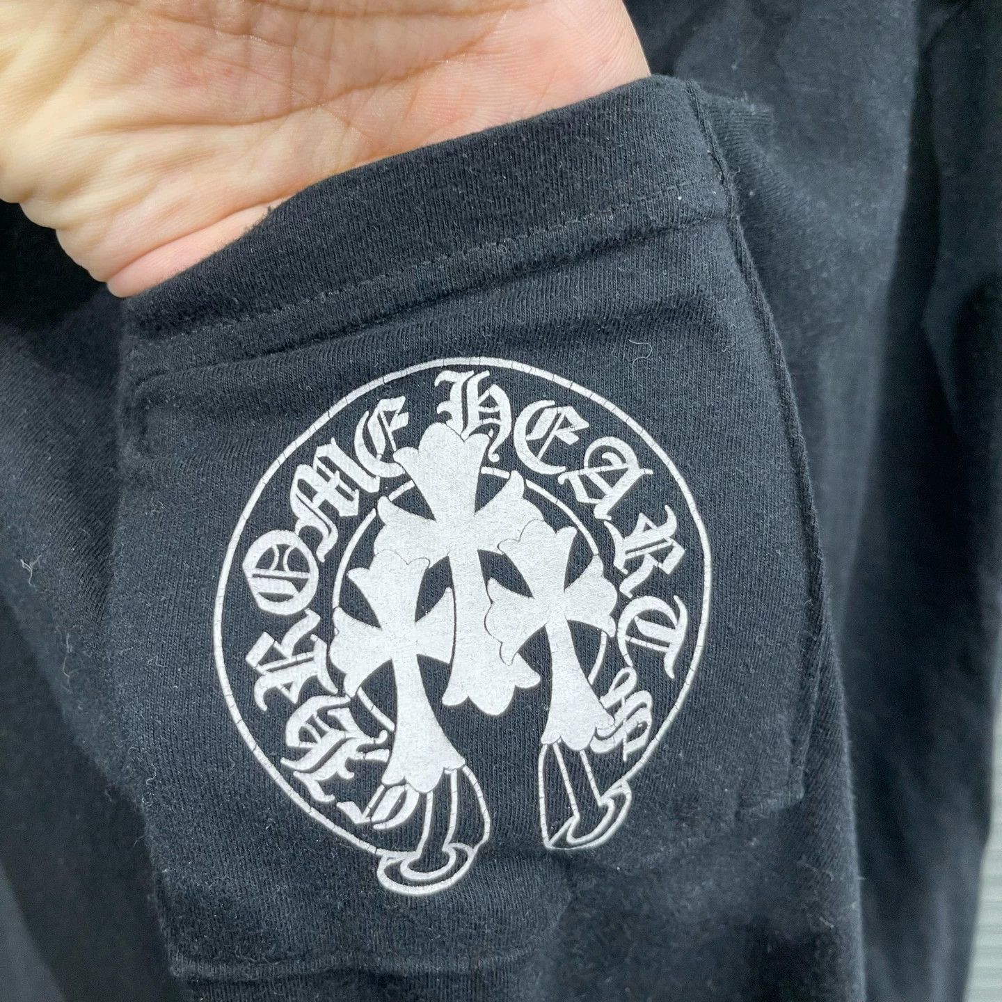 Chrome Hearts Chrome Hearts Black Horseshoe Cross Longsleeve M Size US M / EU 48-50 / 2 - 4 Thumbnail