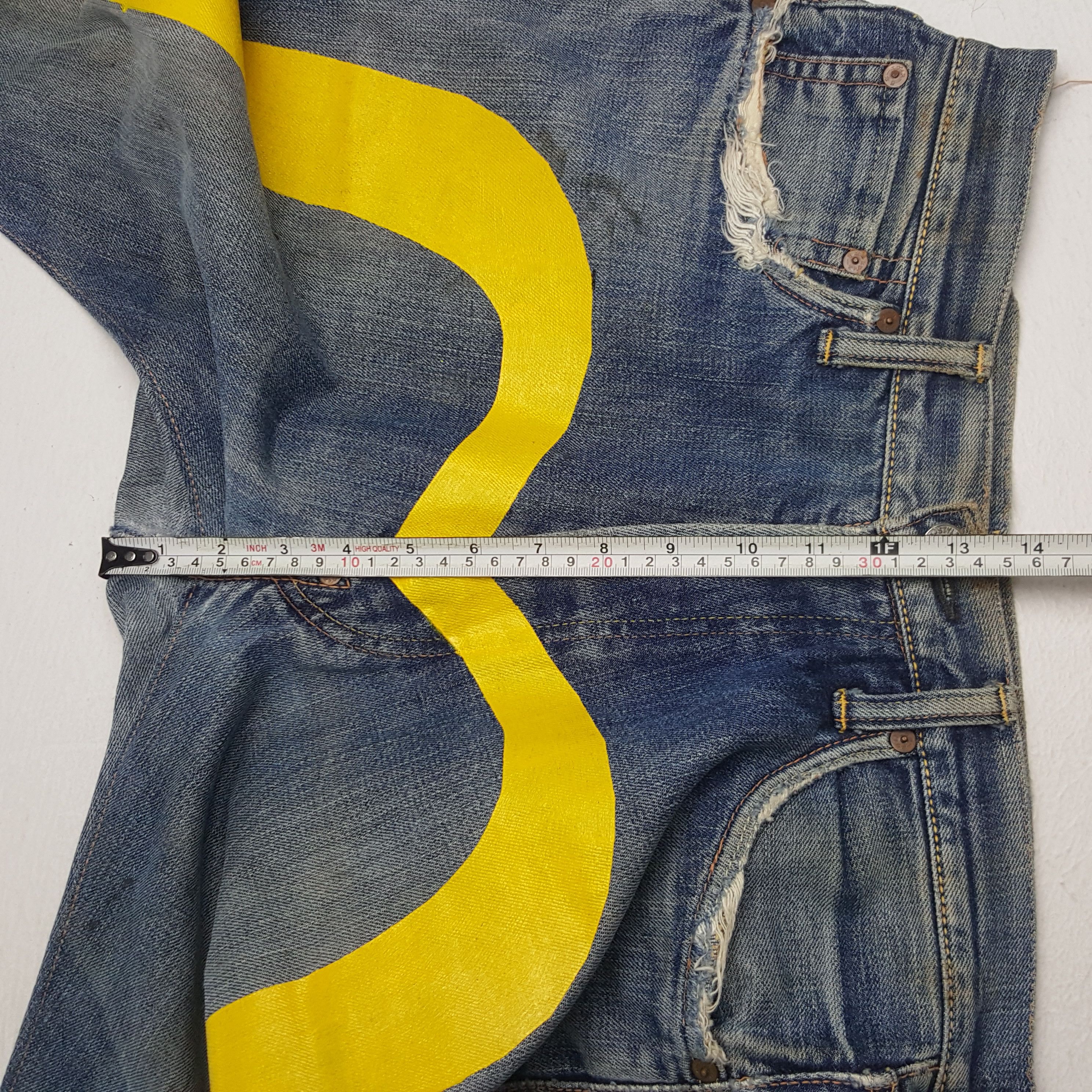Evisu × Japanese Brand × Vintage Vintage Evisu Japanese Brand Daicock Custom Art Denim Jeans Size US 30 / EU 46 - 10 Thumbnail
