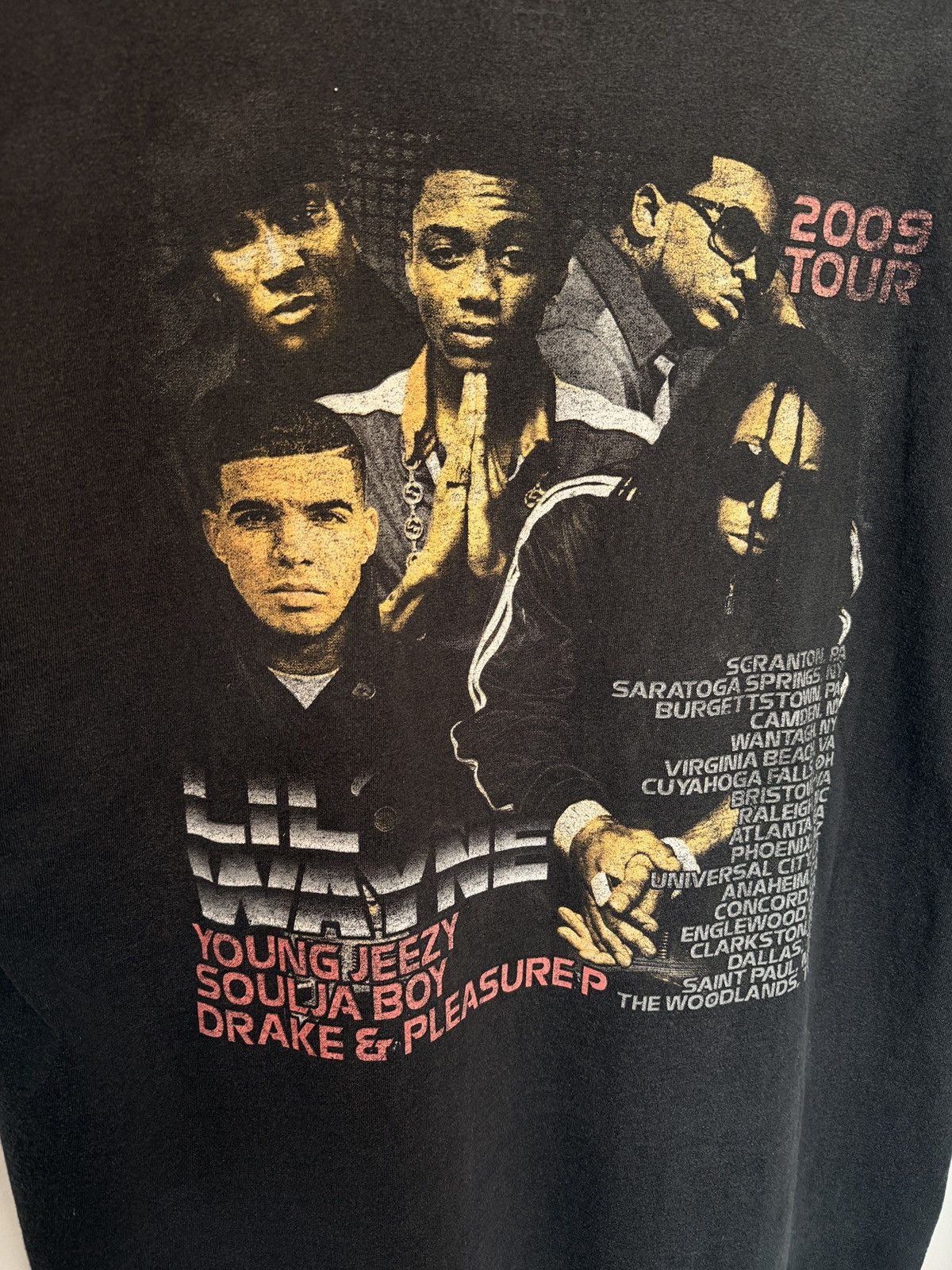 Vintage Lil’ Wayne Tour 08/09 Vintage Tee Size US L / EU 52-54 / 3 - 3 Thumbnail