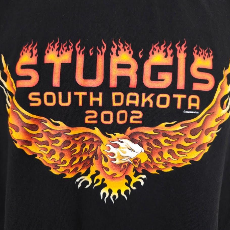 Vintage Vintage Sturgis T Shirt Mens Size Large Black Y2K 2002 Black Size US L / EU 52-54 / 3 - 3 Thumbnail