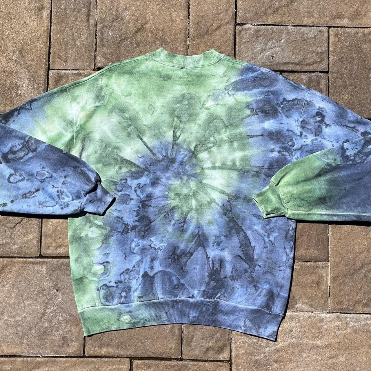 Vintage Vintage Spiral Tie Dye Long Sleeve Crewneck Sweatshirt Size US M / EU 48-50 / 2 - 2 Thumbnail