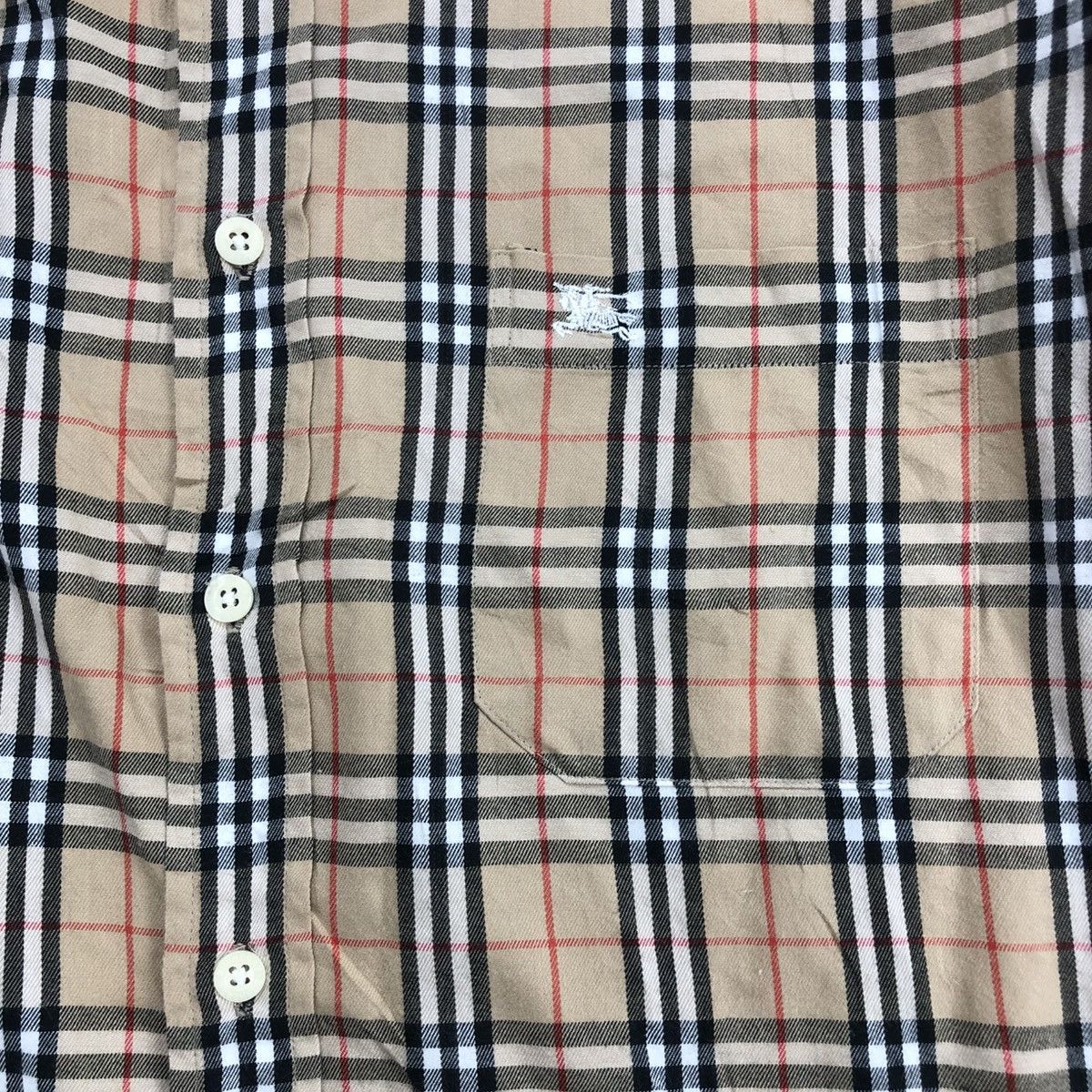 Burberry Vintage Burberrys Nova Check Plaid Iconic Long Shirt Size US XL / EU 56 / 4 - 6 Thumbnail