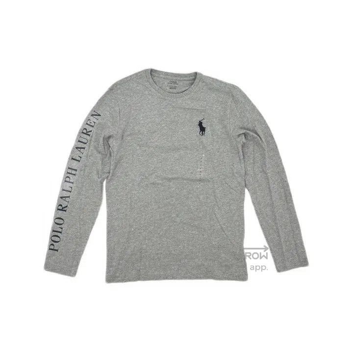 Polo Ralph Lauren Polo Ralph Lauren Gray Solid Casual Crew Neck T. Size US S / EU 44-46 / 1 - 2 Thumbnail