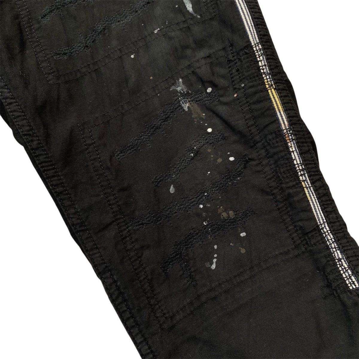 Maison MIHARA YASUHIRO Mihara Yasuhiro Paint Splatter Distressed Decorative Stitch Size US 32 / EU 48 - 8 Thumbnail