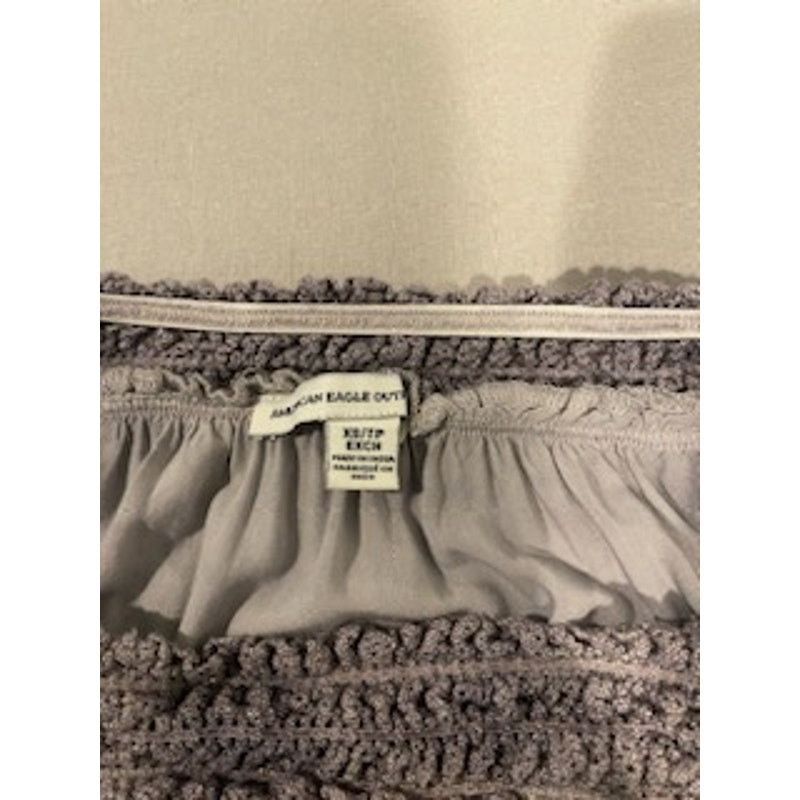 American Eagle Outfitters American Eagle Outfitters Womens Hi Low Ruffle Skirt Gray Size 23" - 7 Thumbnail