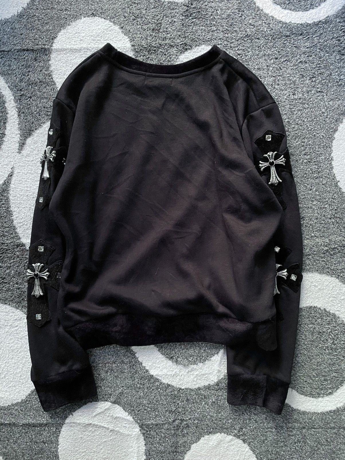 20471120 IRON CROSS SWEATSHIRT FUR MATERIAL Size US M / EU 48-50 / 2 - 2 Thumbnail