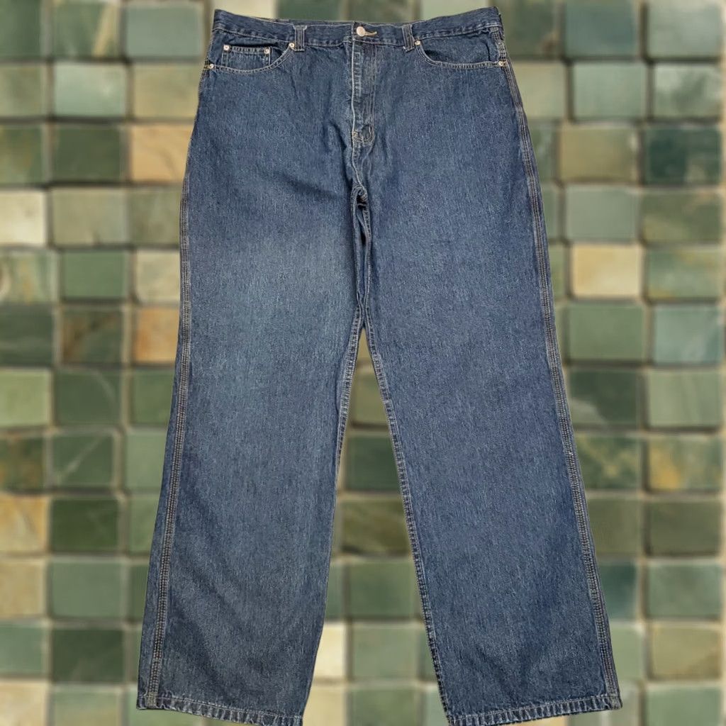 Vintage Bogari Jeans Mens 40x32 Blue Denim Straight Leg Cotton Everyday Comfort Pants Size US 40 / EU 56 - 1 Thumbnail