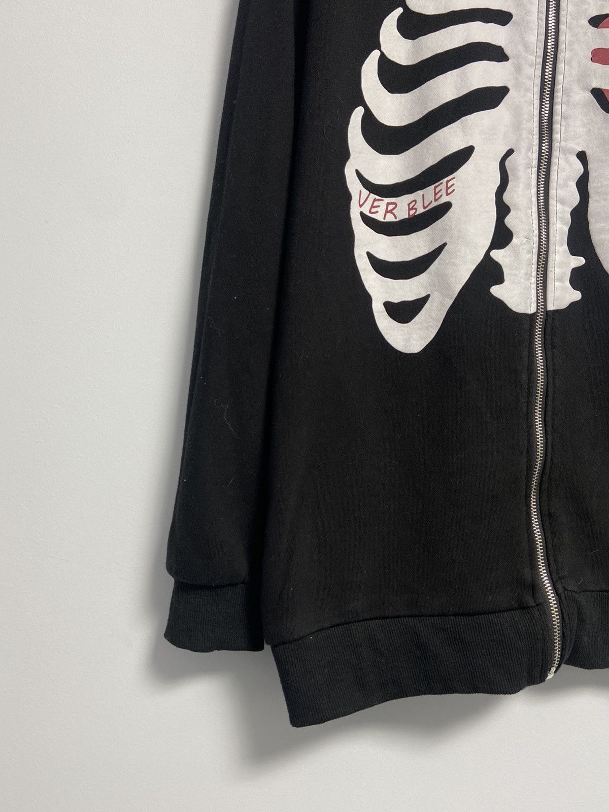 Band Tees AELFRIC EDEN vintage zip hoodie skeleton y2K style Size US M / EU 48-50 / 2 - 4 Thumbnail
