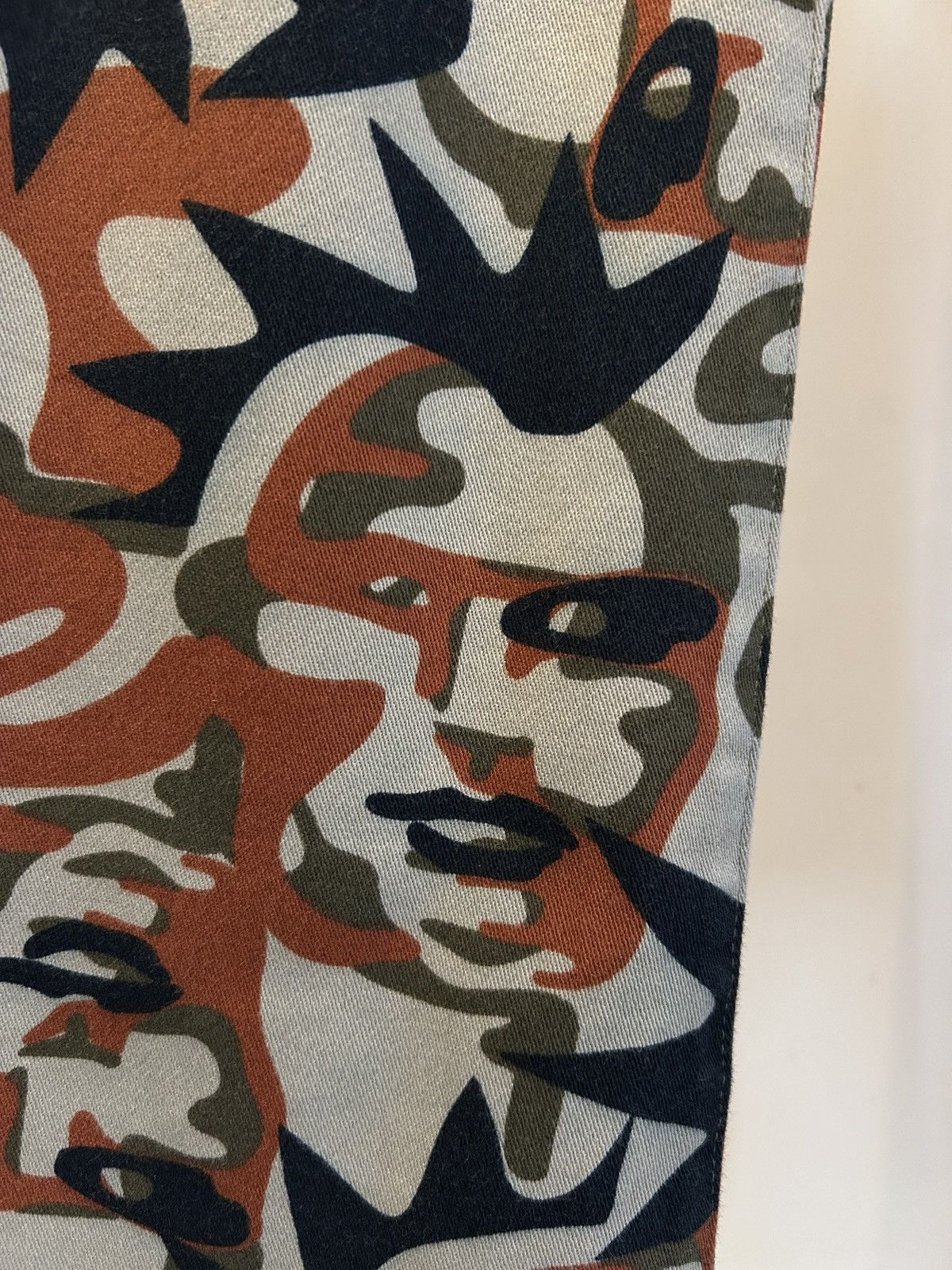 Jean Paul Gaultier Jean Paul Gaultier vintage punk faces camo wide leg pants Size US 30 / EU 46 - 9 Thumbnail