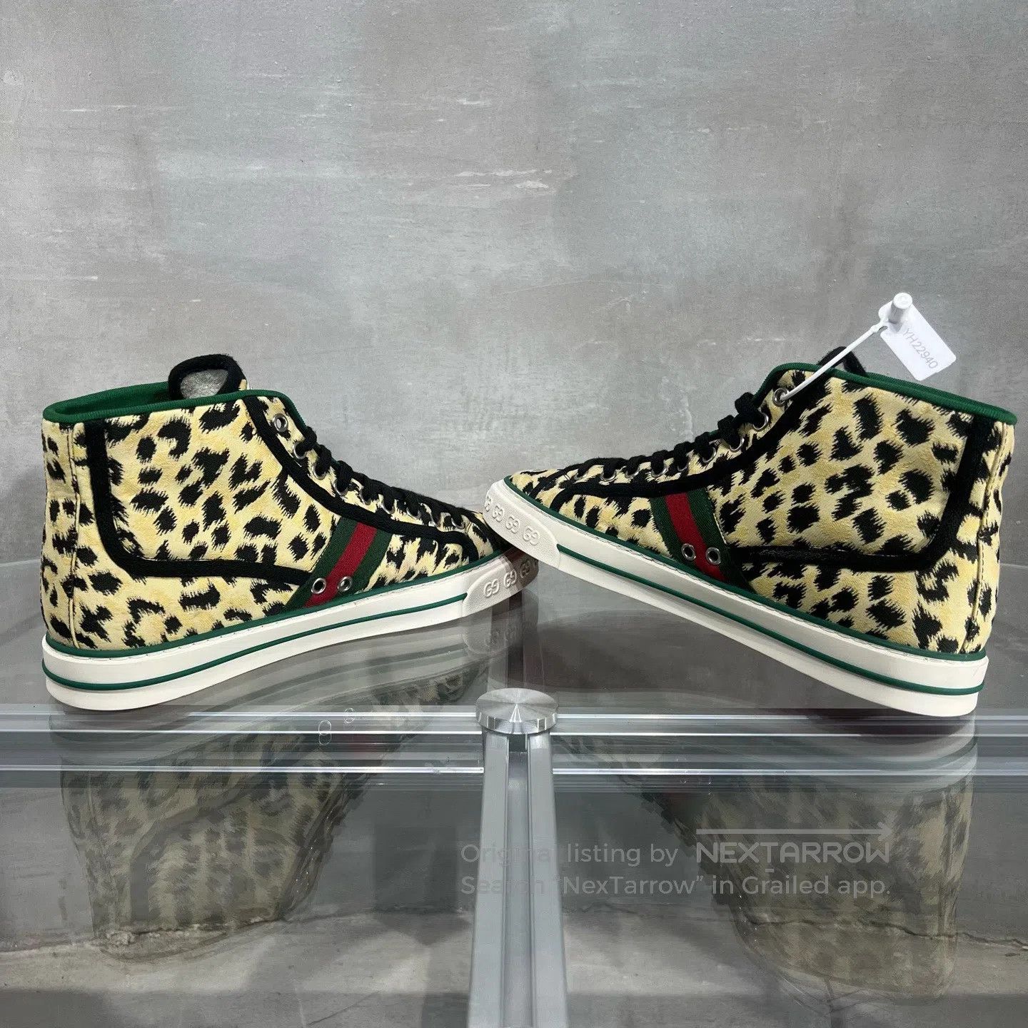 Gucci Guicci Tennis 1977 Leopard Pattern Board Shoes Size US 8.5 / EU 41-42 - 5 Thumbnail