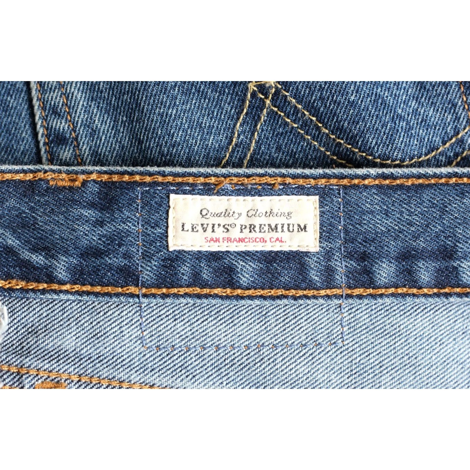 Levi's VINTAGE? No. Levi's 501 Original Cropped PREMIUM Big E Jeans Women W29 L26 DZ6348 - Levi's 501 Cropped Jeans - Women, 29/26, Blue Size 29" - 7 Thumbnail