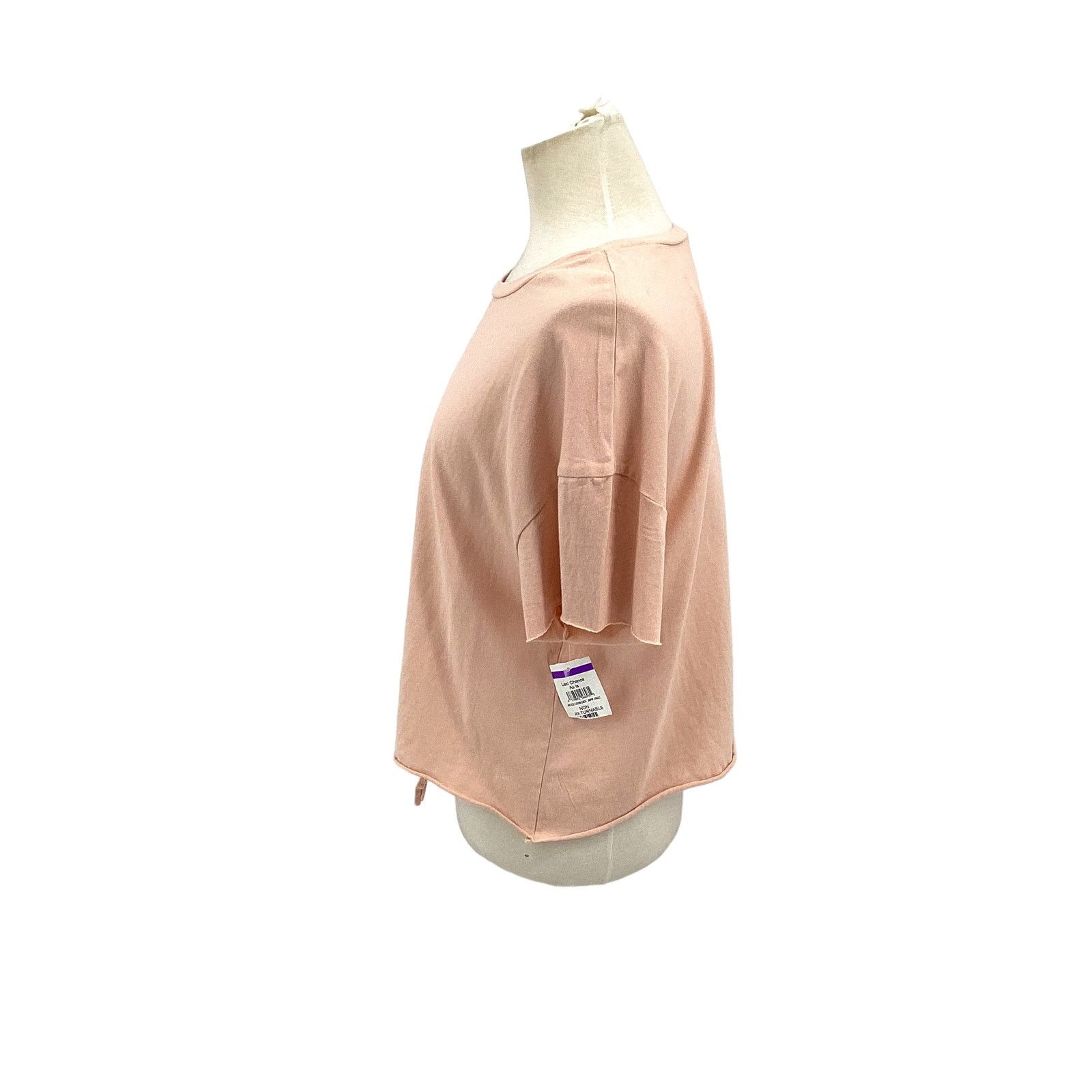 Other Honeydew Pink Off The Grid Knit Tie TShirt Medium NWOT $38 Size M / US 6-8 / IT 42-44 - 6 Thumbnail