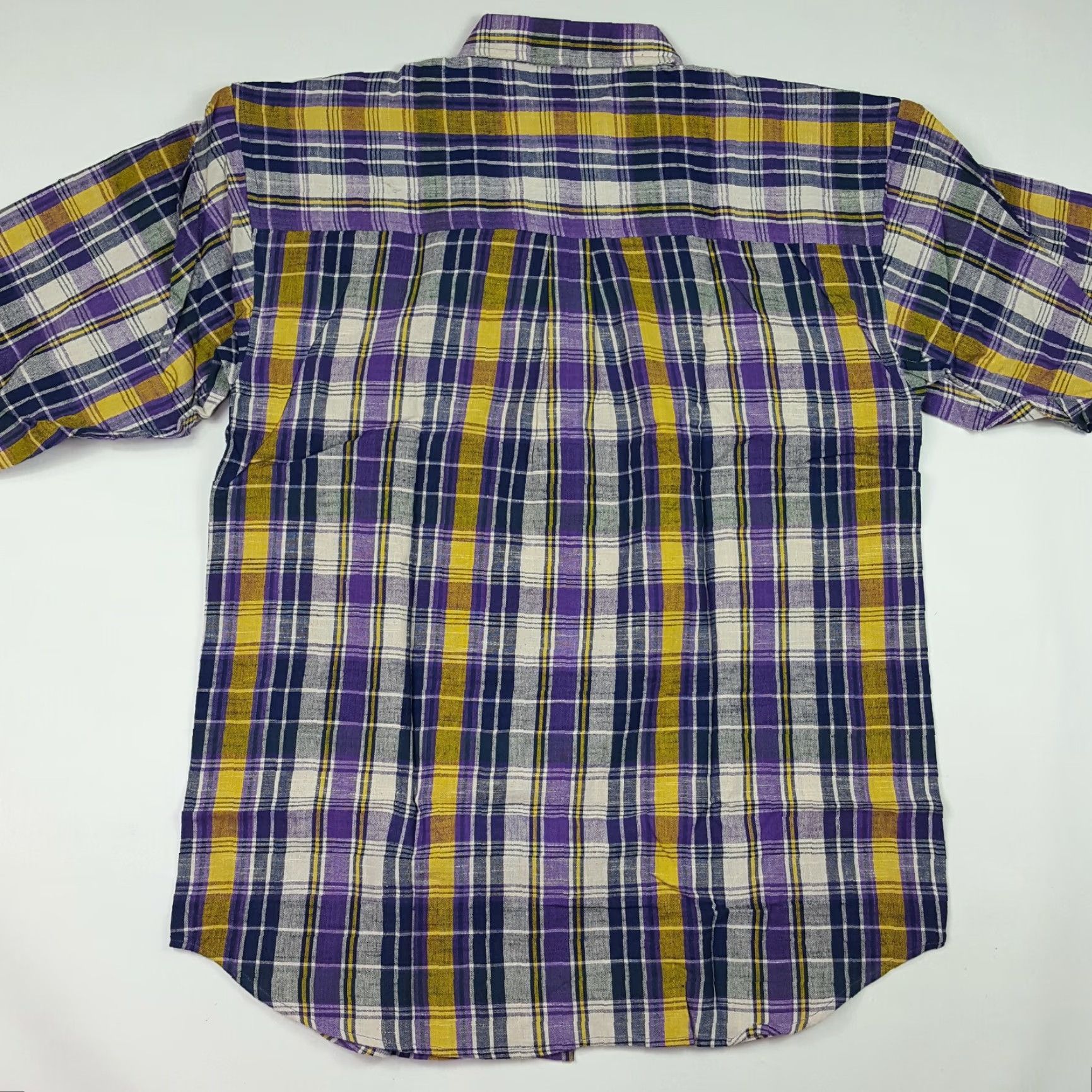 Vintage VINTAGE Duck Head Plaid Purple Button Up Men's Large Long Sleeve Work Shirt Size US L / EU 52-54 / 3 - 6 Thumbnail