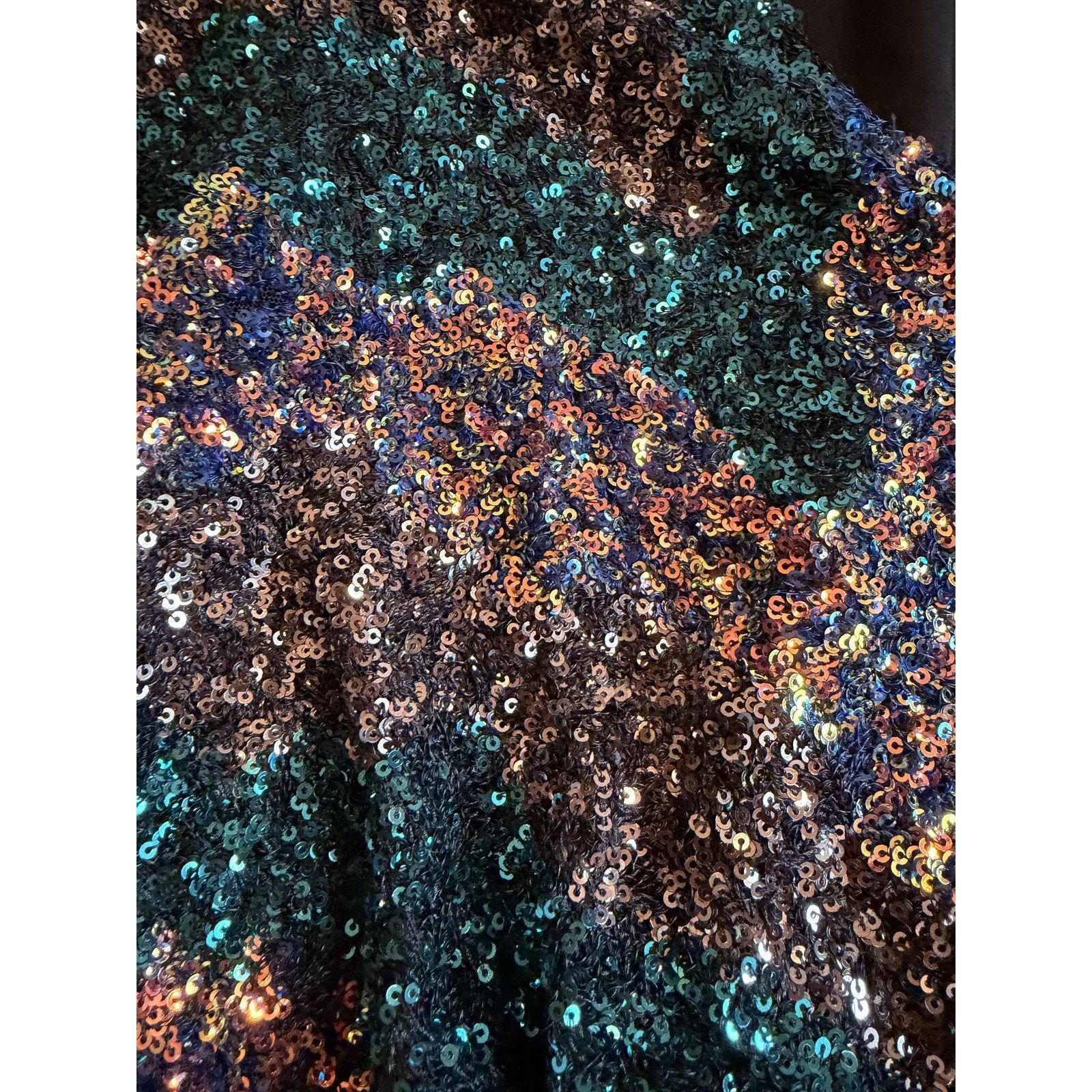 ASTR The Label ASTR The Label Cropped Blouse Womens XS Multicolor Sequin Size XS / US 0-2 / IT 36-38 - 3 Thumbnail