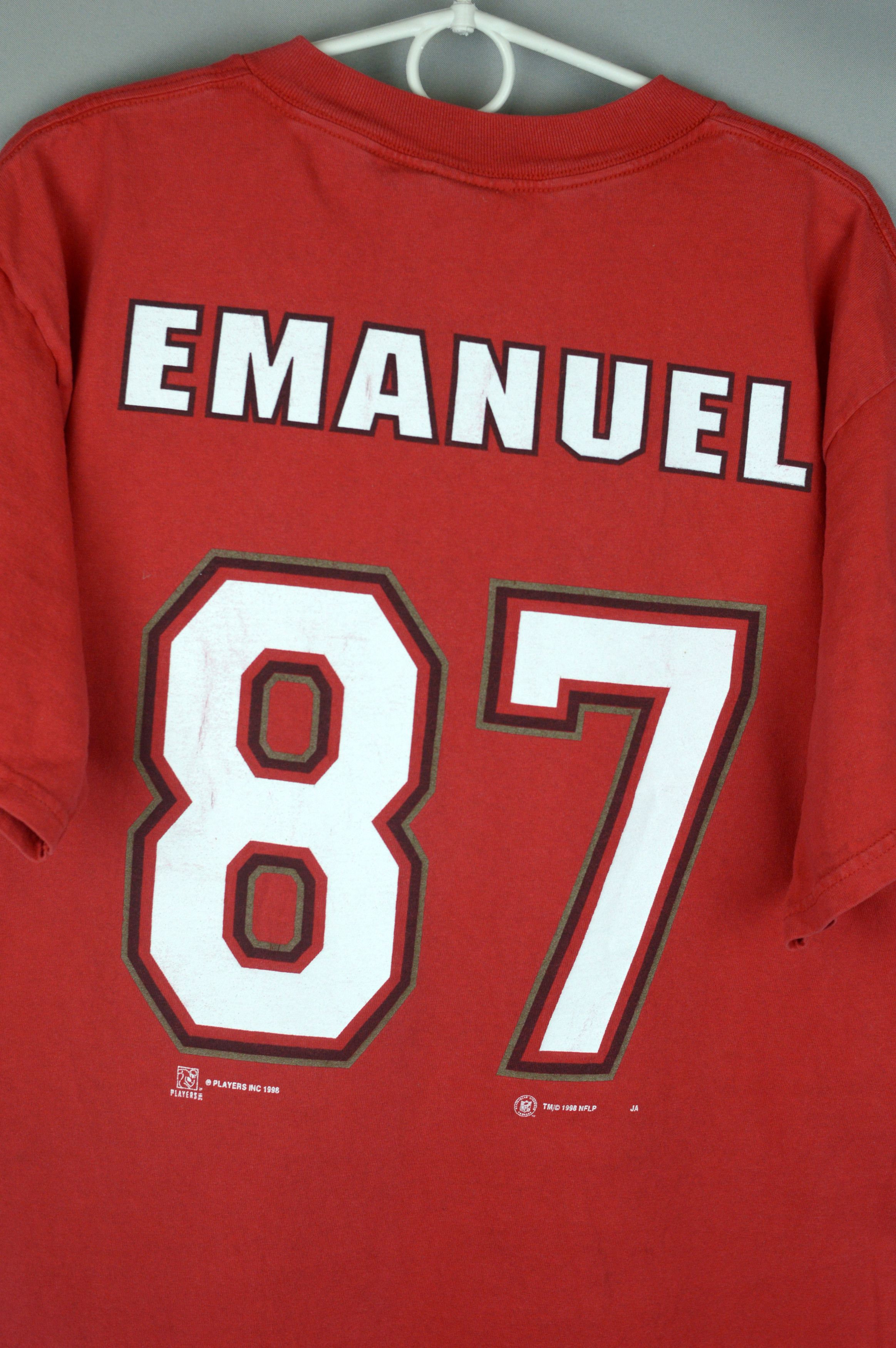 Vintage Vintage Emanuel 87 Tampa Bay Buccaneers 1998 t shirt Size US L / EU 52-54 / 3 - 6 Thumbnail