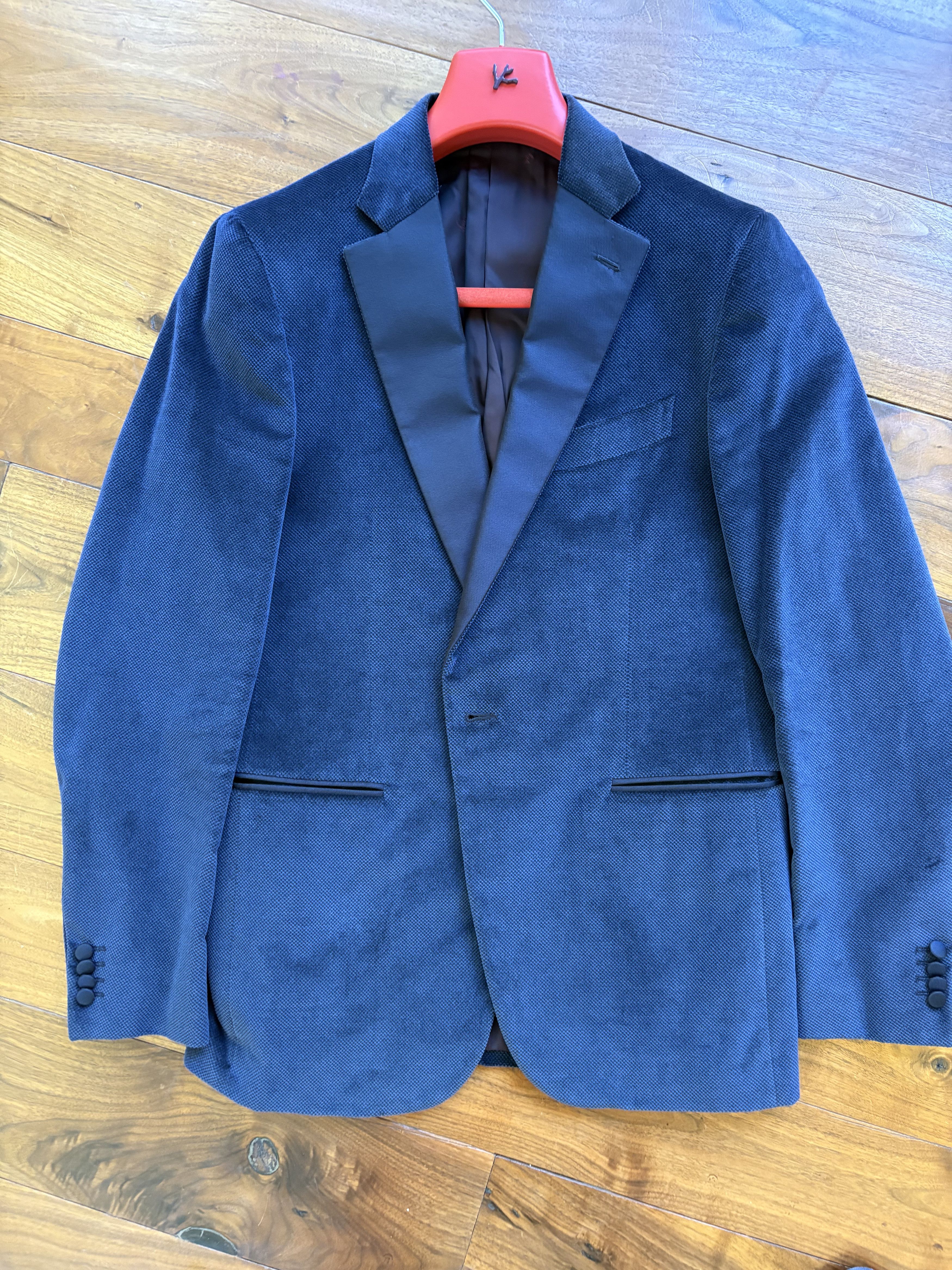 Isaia Isaia Velvet Dinner Jacket Dark Navy Size 50R - 1 Thumbnail