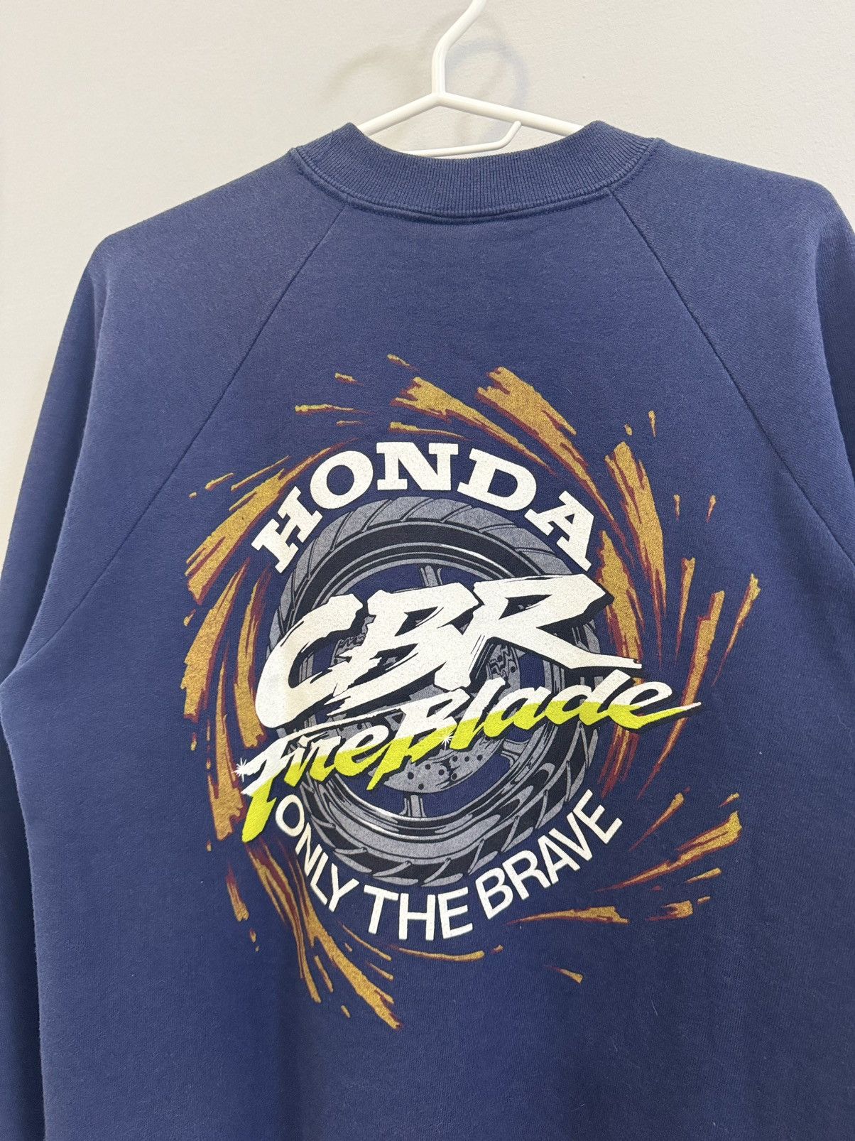 Vintage Vintage 90s HONDA Racing Moto Big Logo Sweatshirt Size US M / EU 48-50 / 2 - 9 Thumbnail