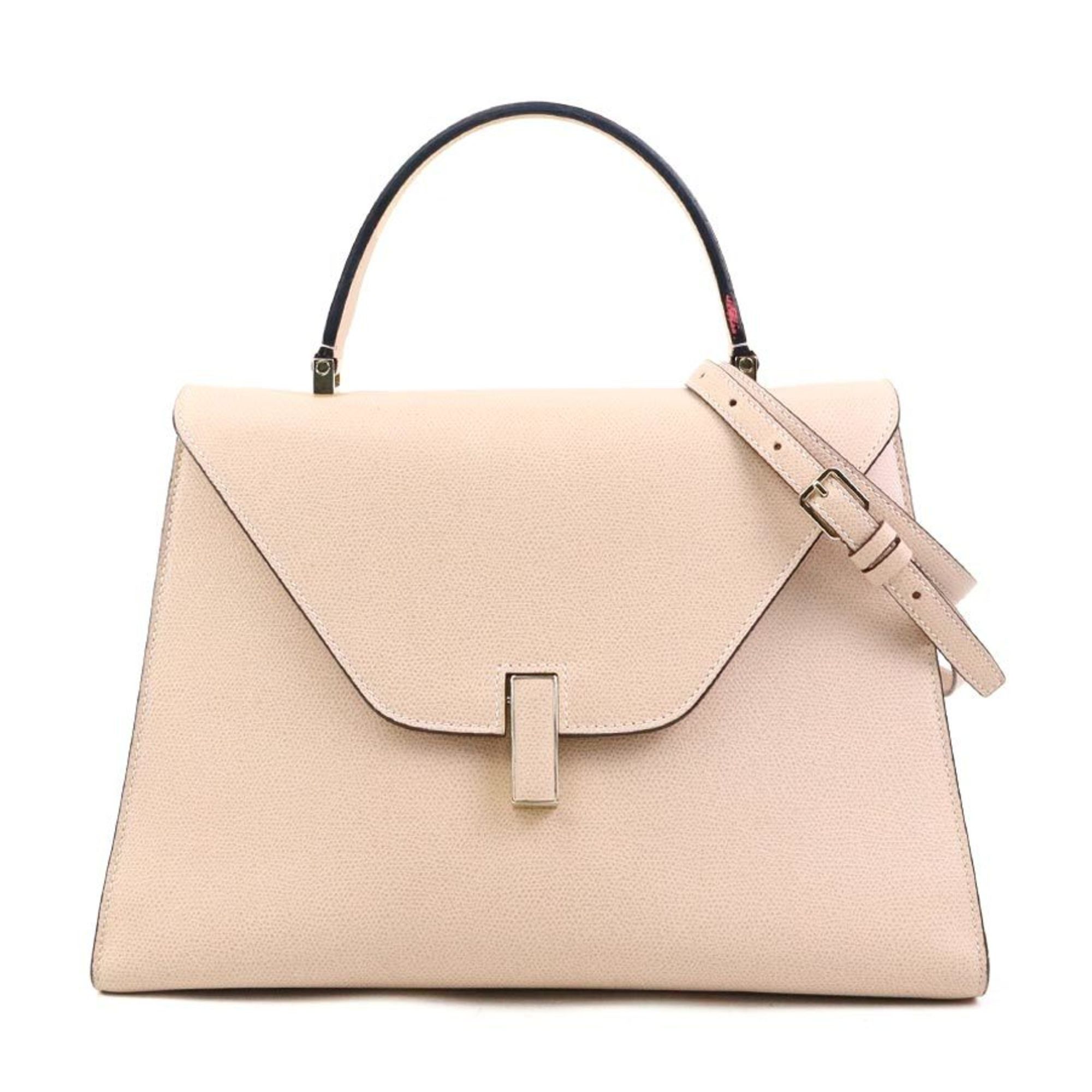 Valextra Valextra Handbag Shoulder Bag Large Iside Leather Pink Beige Women's 90115a Size ONE SIZE - 1 Thumbnail