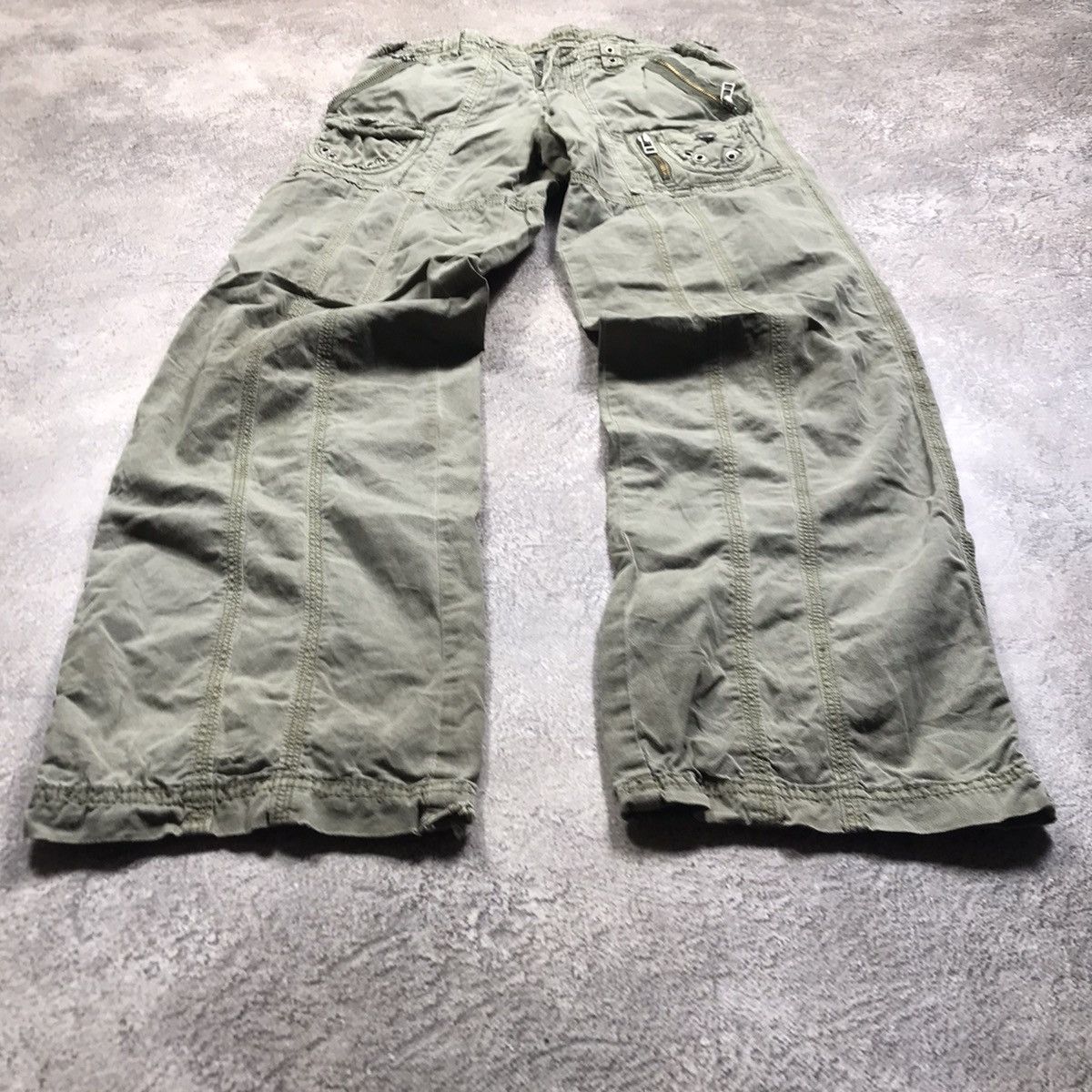 Vintage Vintage 90s Baggy Cargo Pants Parachute Tapered Grunge 26 Size 26" / US 2 / IT 38 - 1 Thumbnail