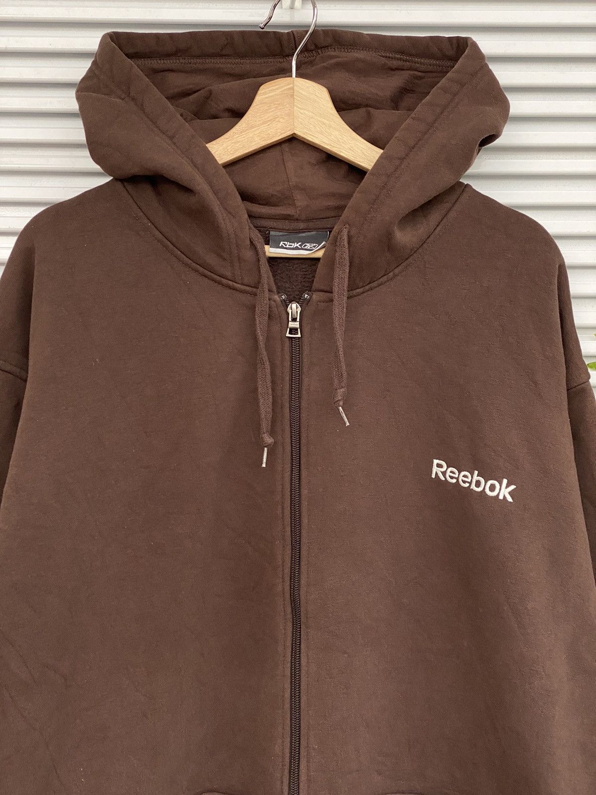 Reebok × Vintage Vintage Reebok Brown Hoodies Size US XXL / EU 58 / 5 - 2 Thumbnail