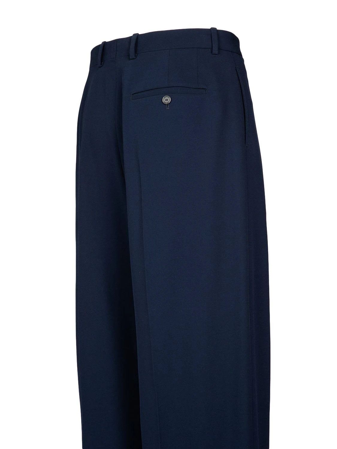 Balenciaga o1in1g0724 Large Fit Tailored Pants in Dark Navy Size US 34 / EU 50 - 6 Thumbnail