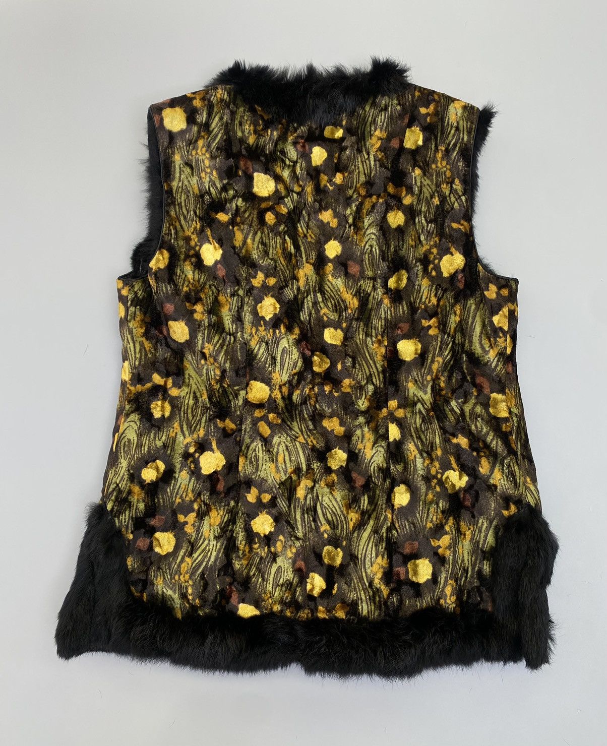 Vintage CSC Rabbit Fur Vest Size L / US 10 / IT 46 - 16 Thumbnail