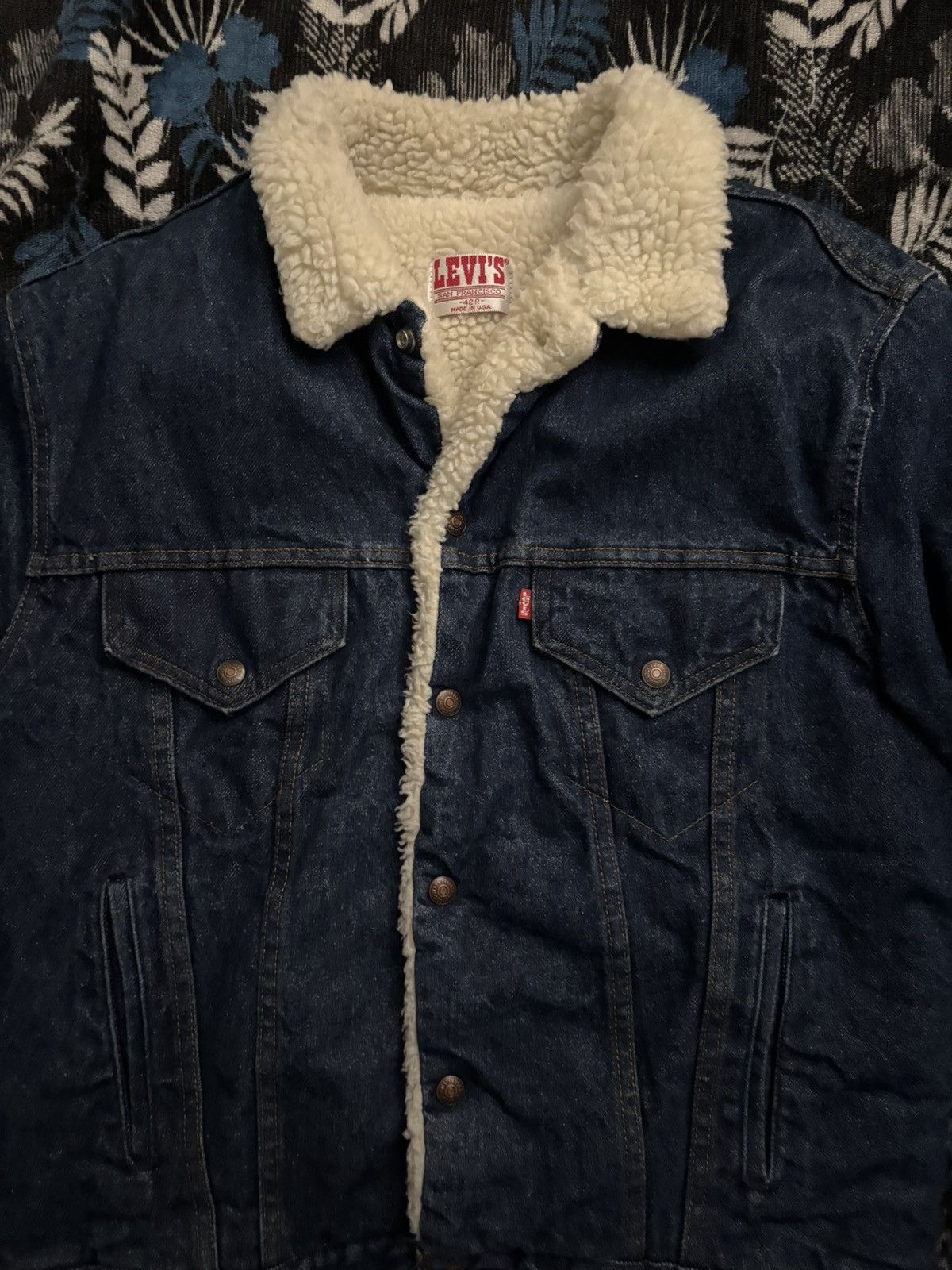 Levi's Vintage Clothing Levi’s 1980’s Vintage navy denim jacket Size US L / EU 52-54 / 3 - 3 Thumbnail