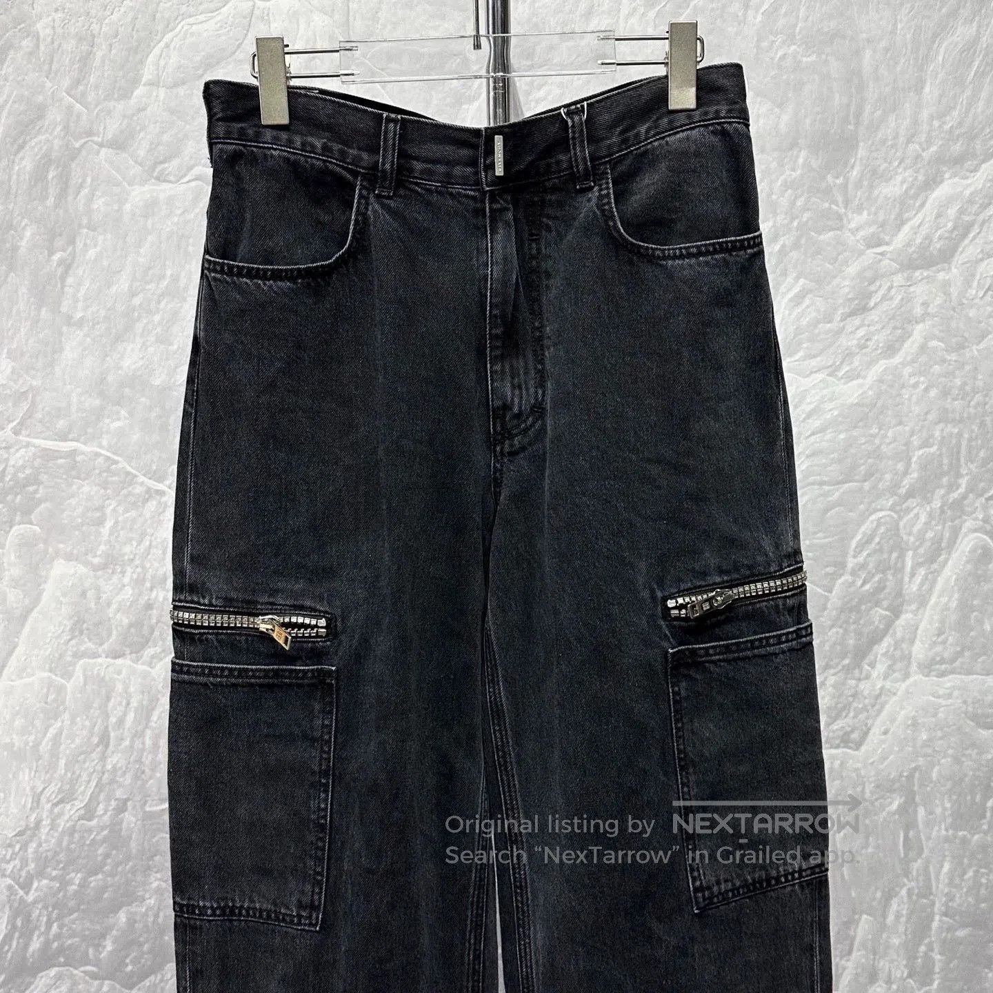 Givenchy new givenchy logo zip denim pants size 29. Size US 29 - 3 Thumbnail