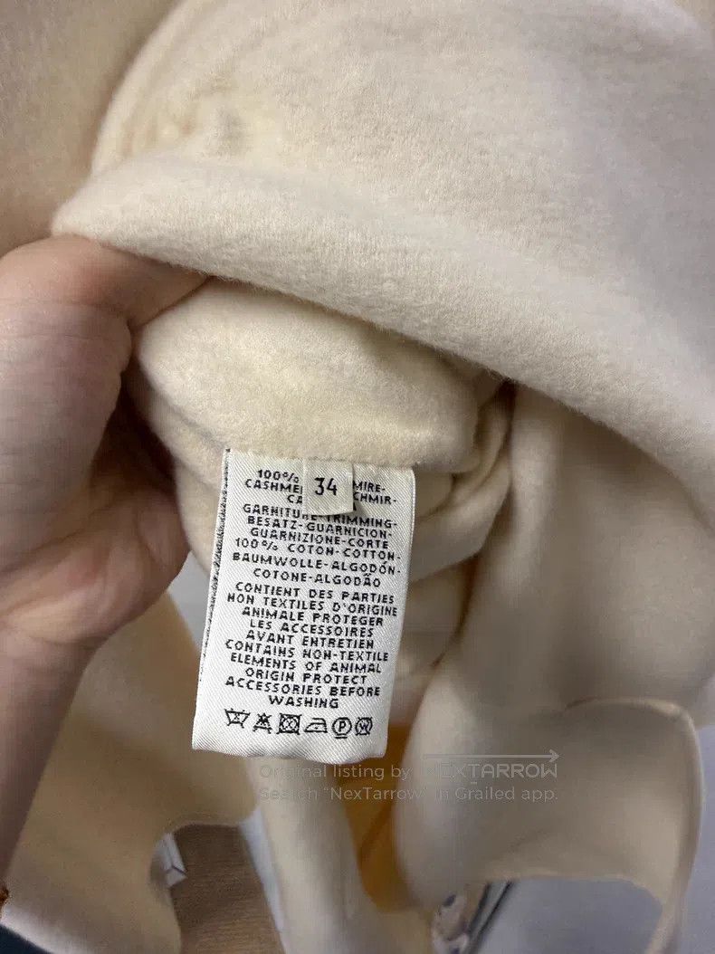Hermes Hermes Chain Goat Cashmere Overcoat - Cashmere Size XXS / US 00 / IT 34 - 5 Thumbnail
